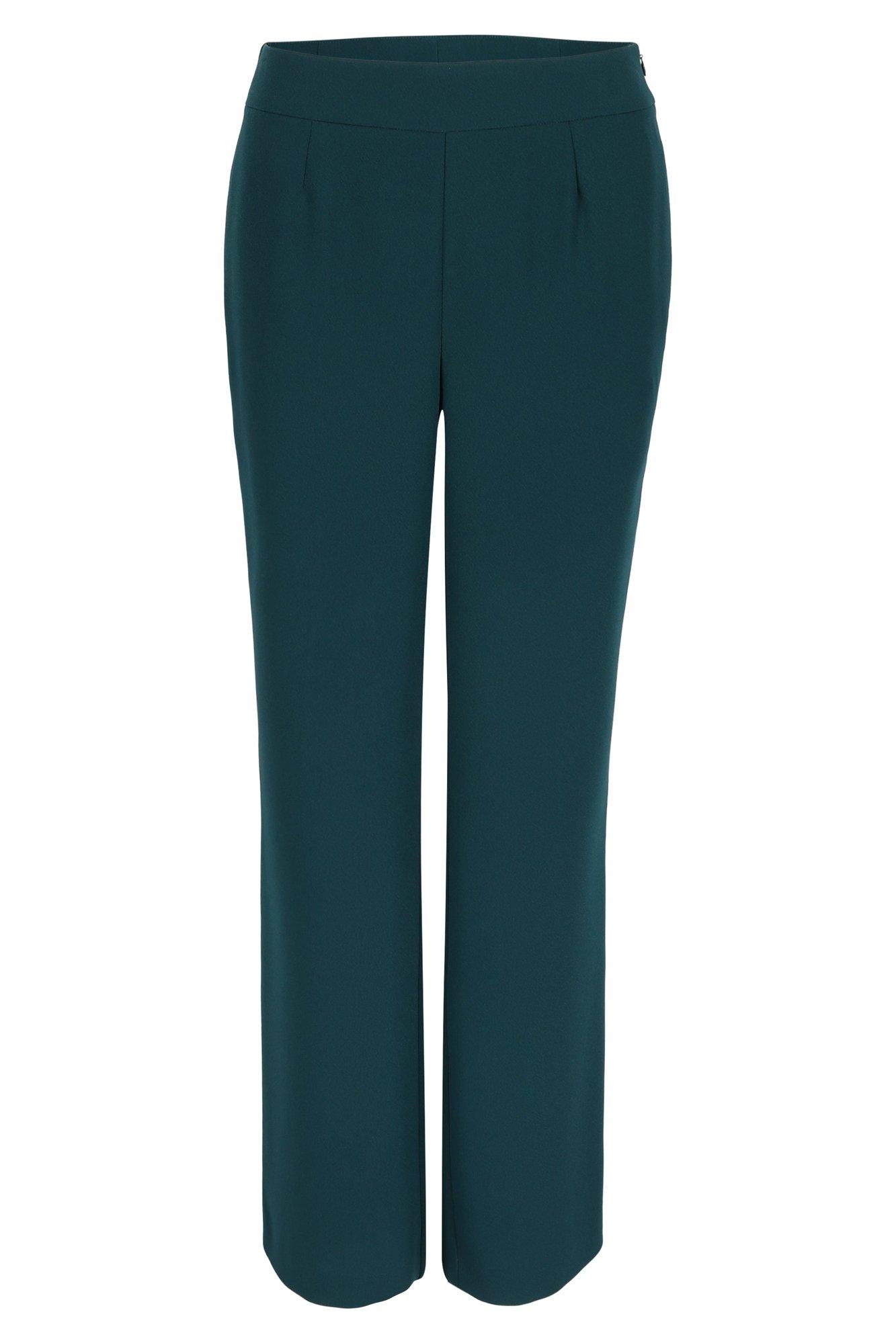 Wijde easy care broek in crêpe - null - may