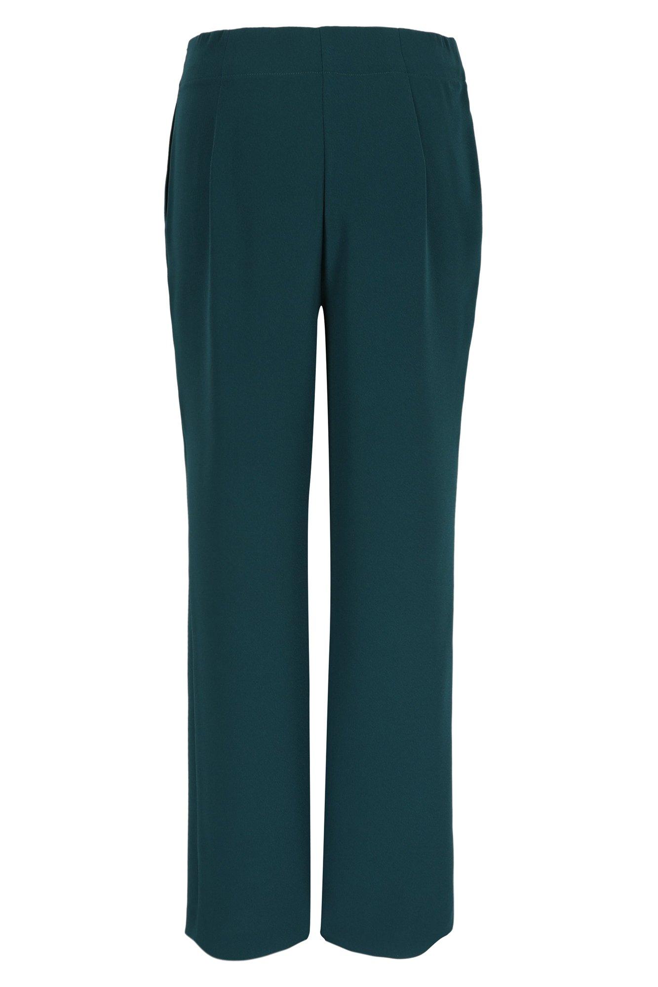 Broeken - Wijde easy care broek in crêpe