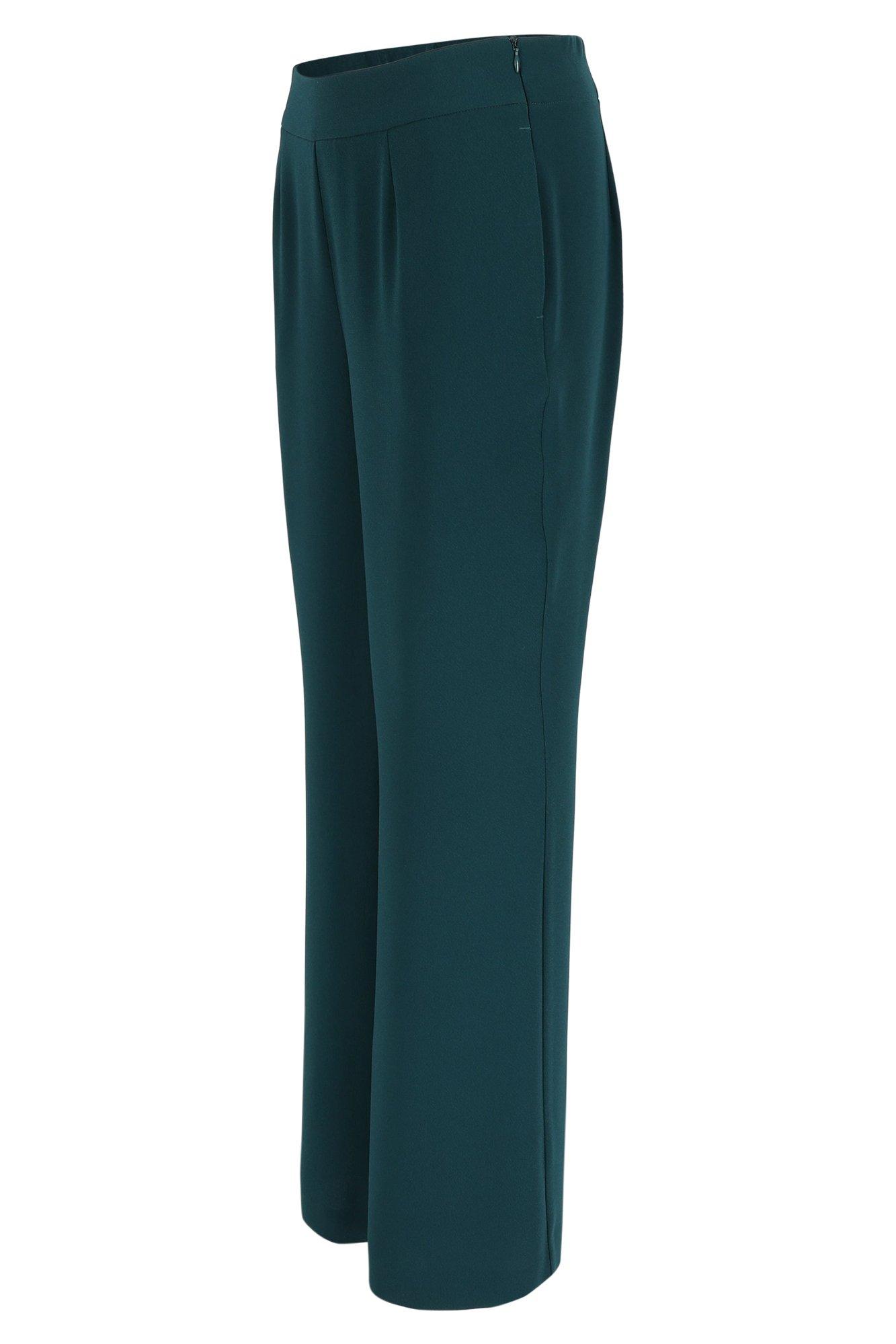 Broeken - Wijde easy care broek in crêpe
