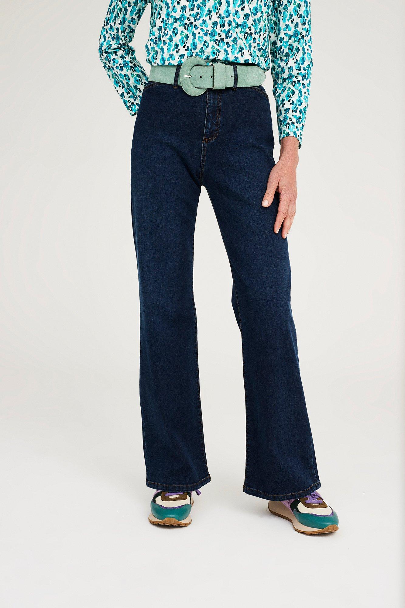 Jeans pattes d'eph en denim stretch - null - may