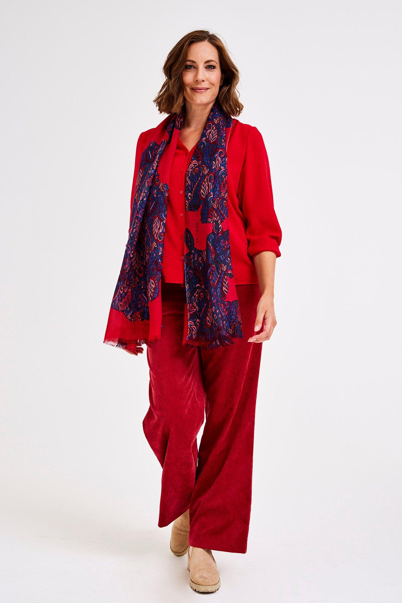 Pantalon large en velours milleraies - null - may