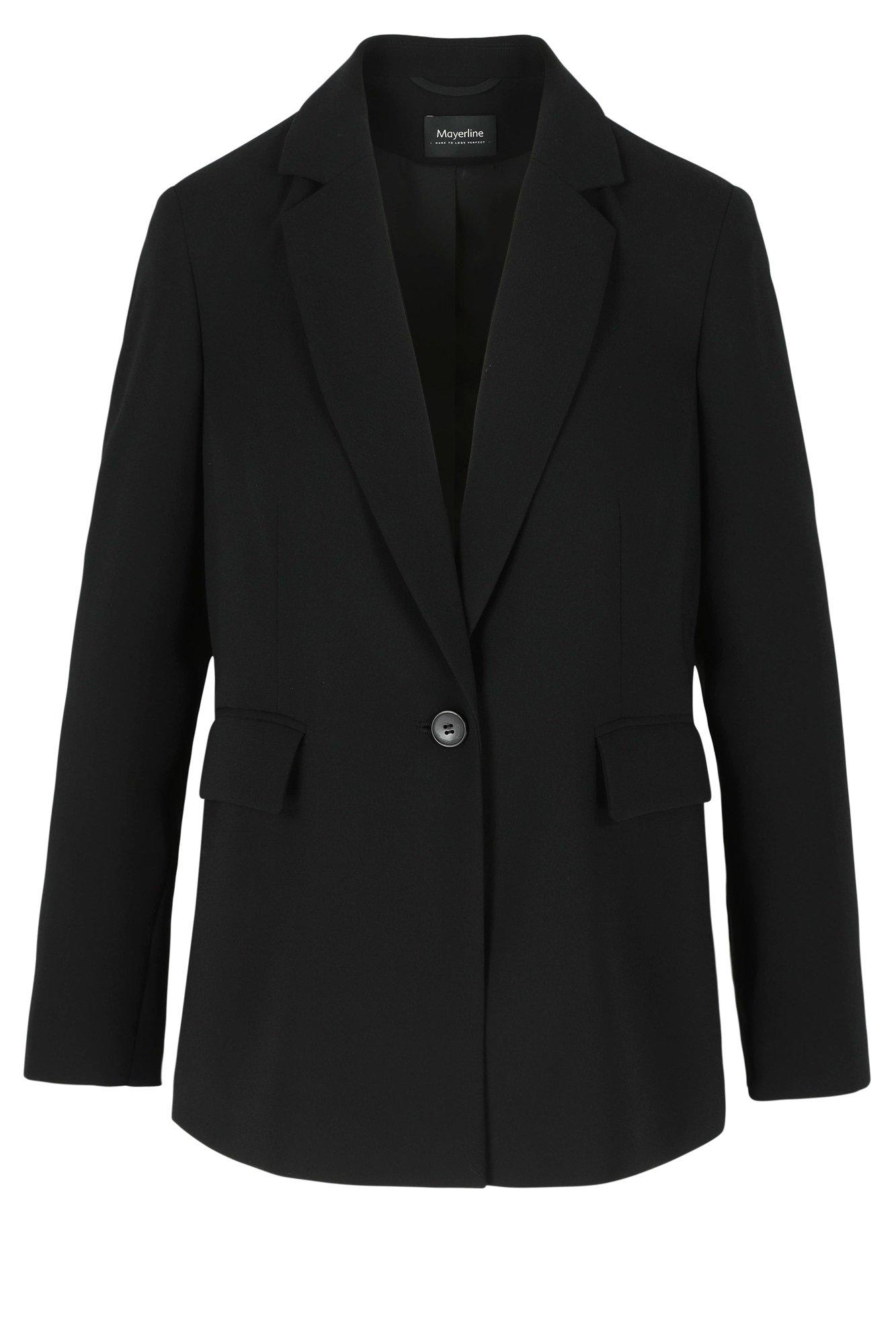 Blazers - Korte blazer in crêpe