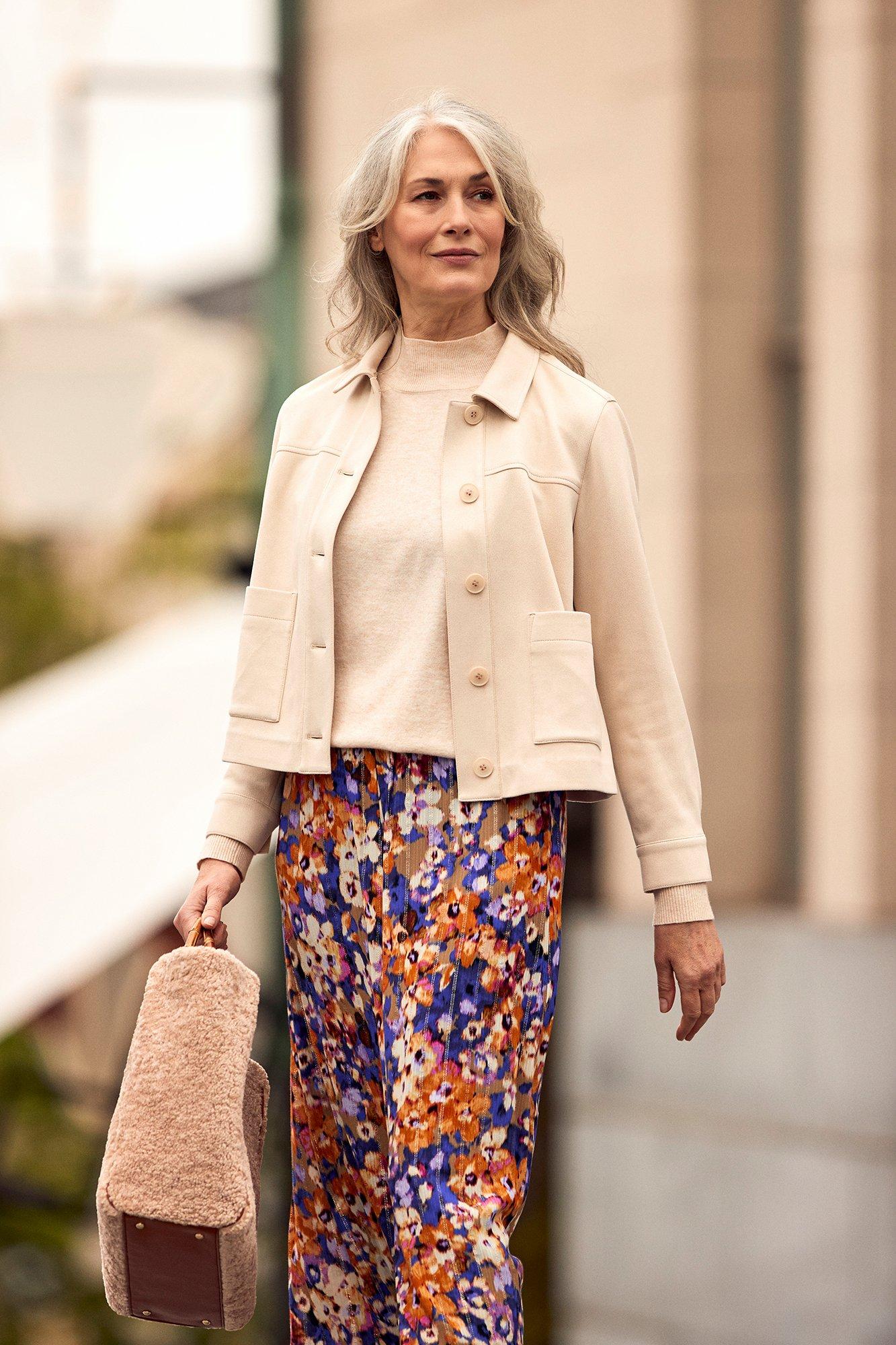 Veste courte en faux daim - null - may