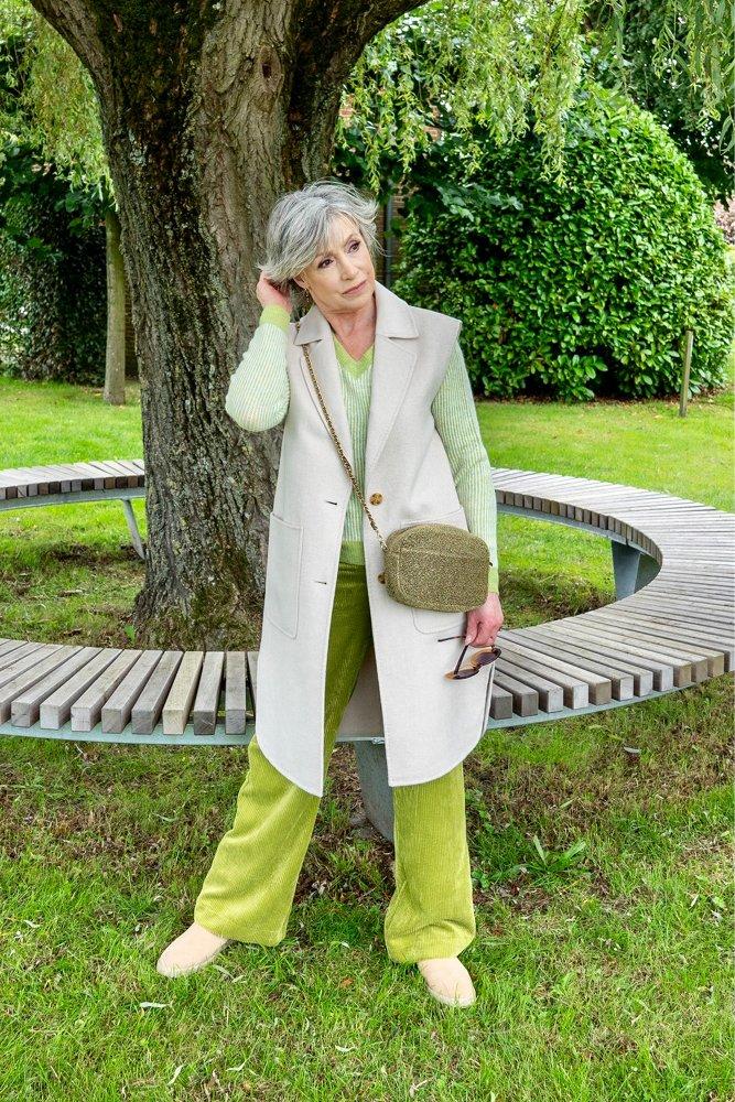 Blazers - Mouwloze jas in hand made wool