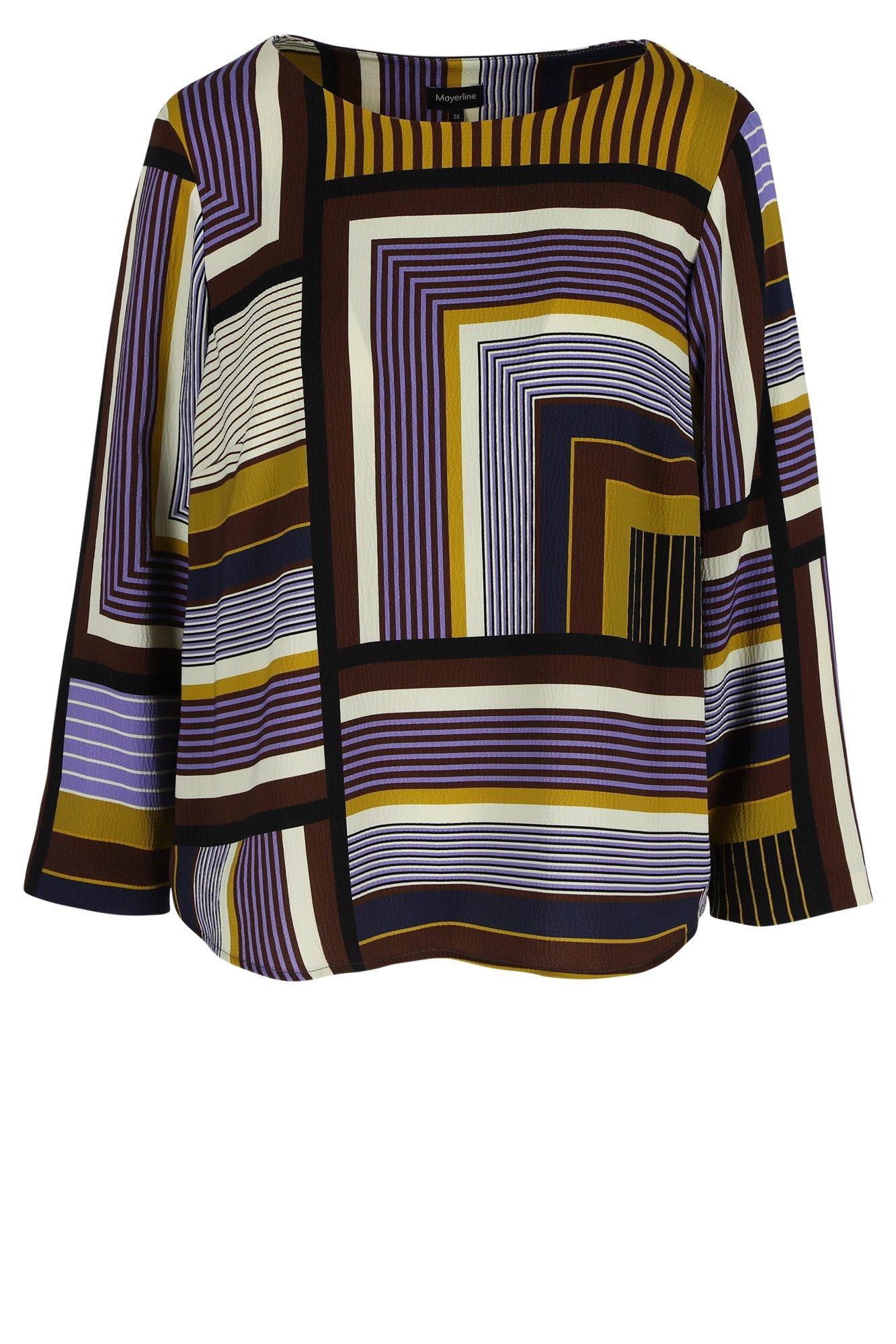 Chemises - Blouse ample en crêpe à imprimé art déco
