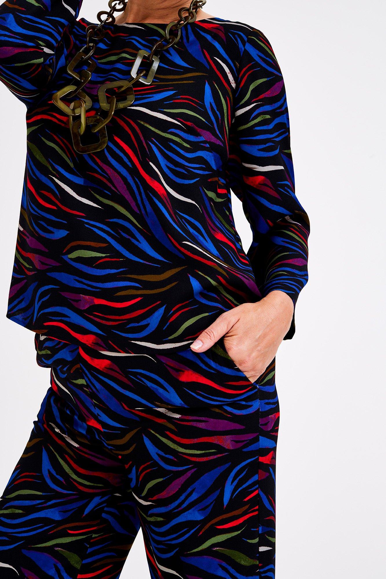 Blouse ample à imprimé tourbillon - null - may