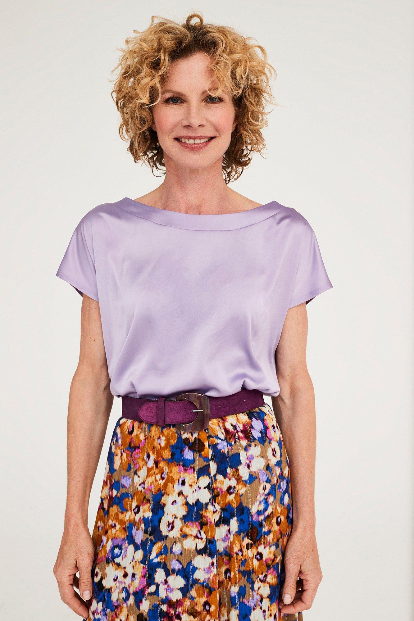 Blouse en satin sur élastique - null - may