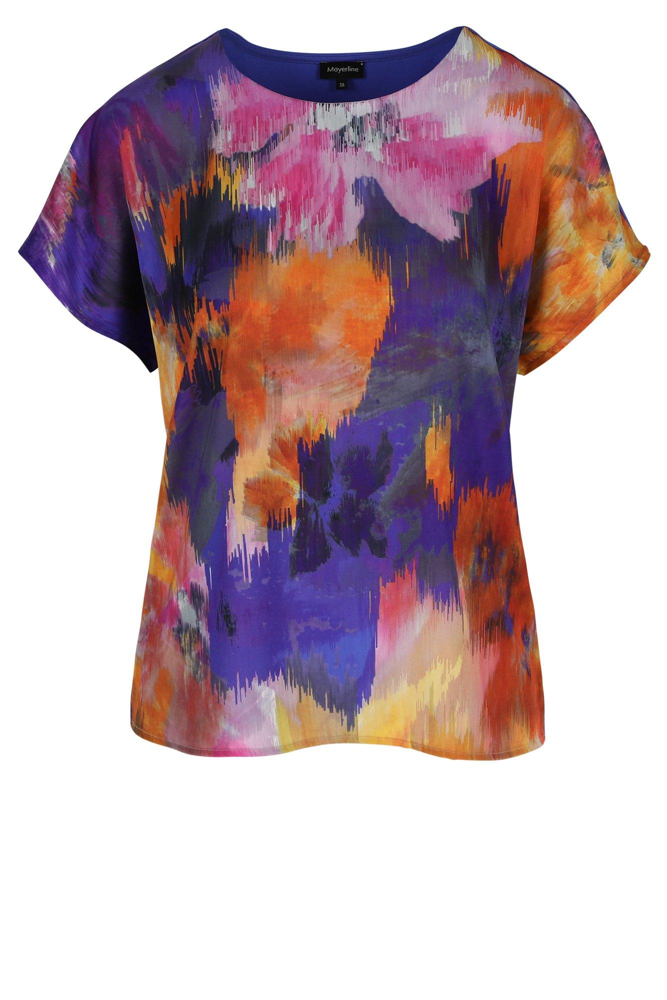 Sweatvest - Blouse T-shirt à devant en satin