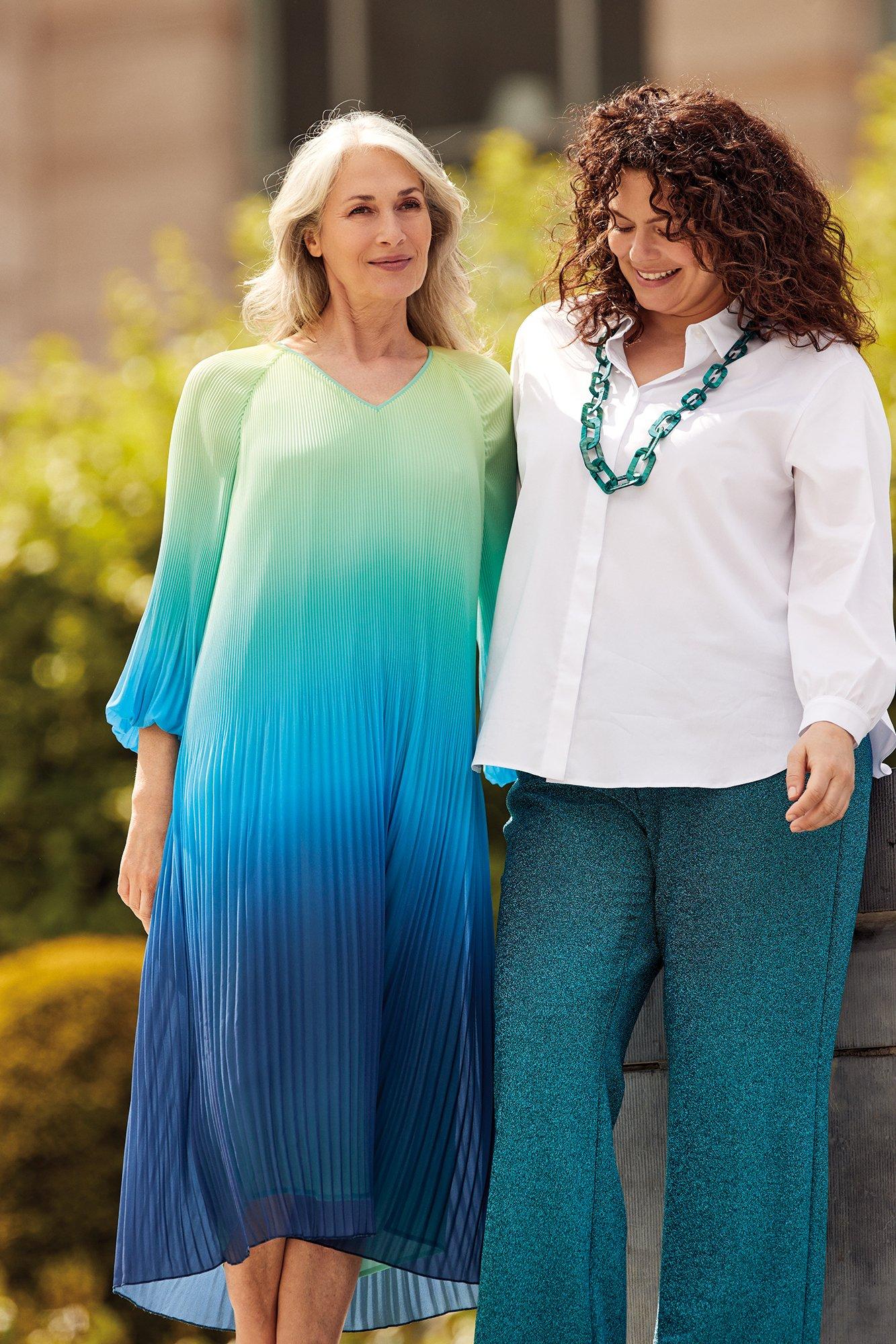 Chemises - Chemisier long en coton stretch