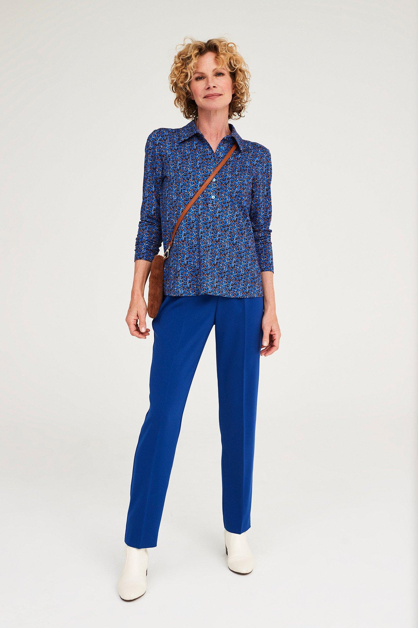 Hemden - Jersey blouse met print