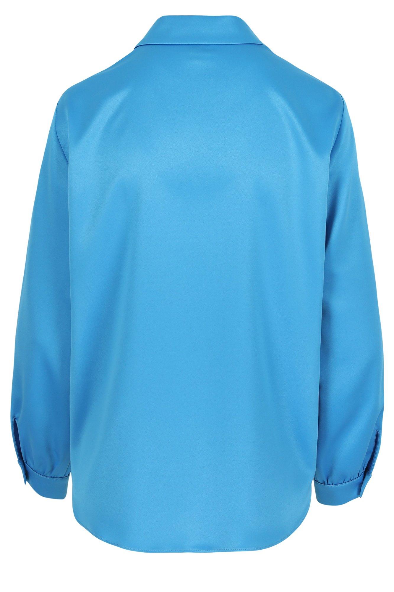 Hemden - Hemdblouse in elastisch satijn