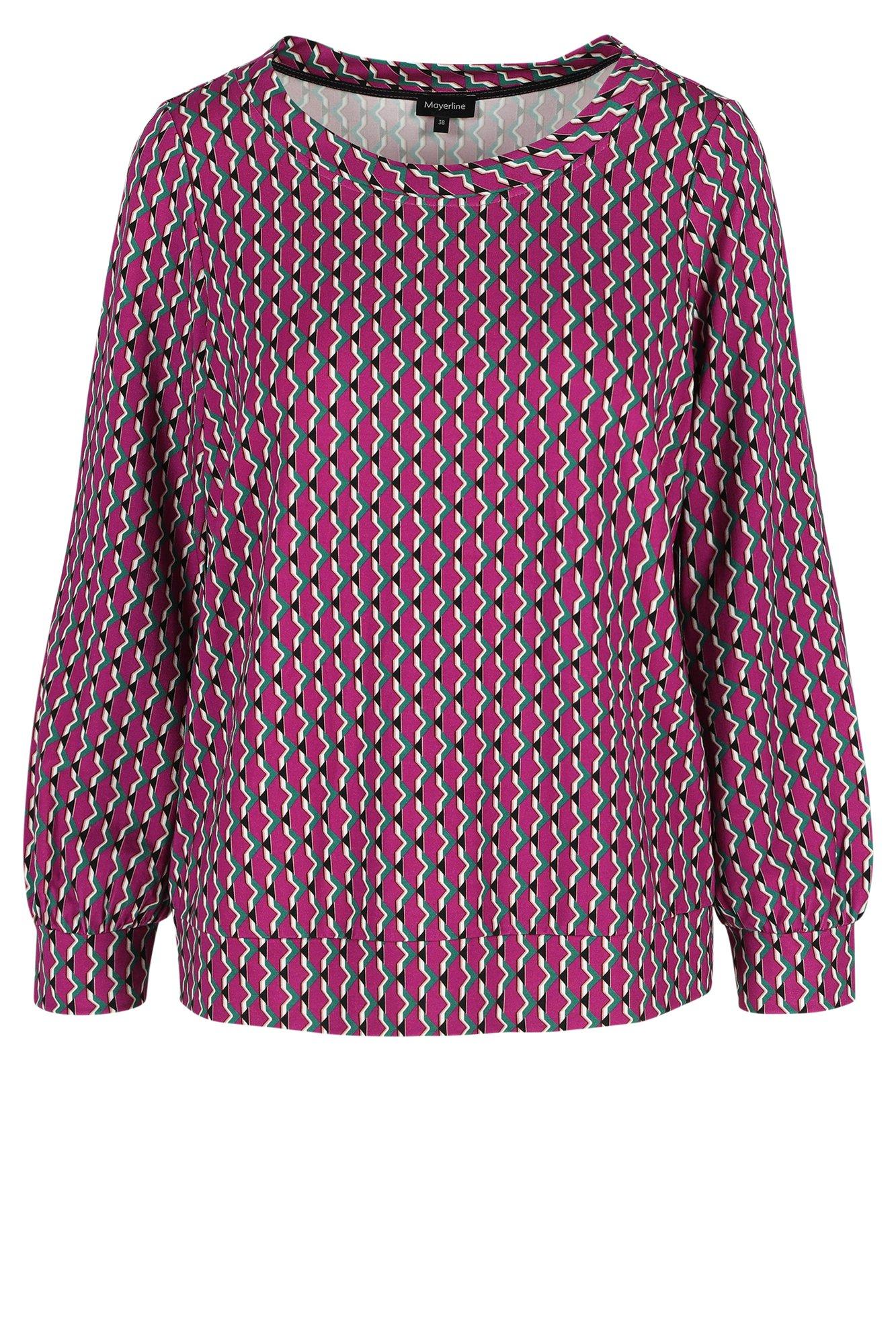 Hemden - Jersey blouse op tailleband