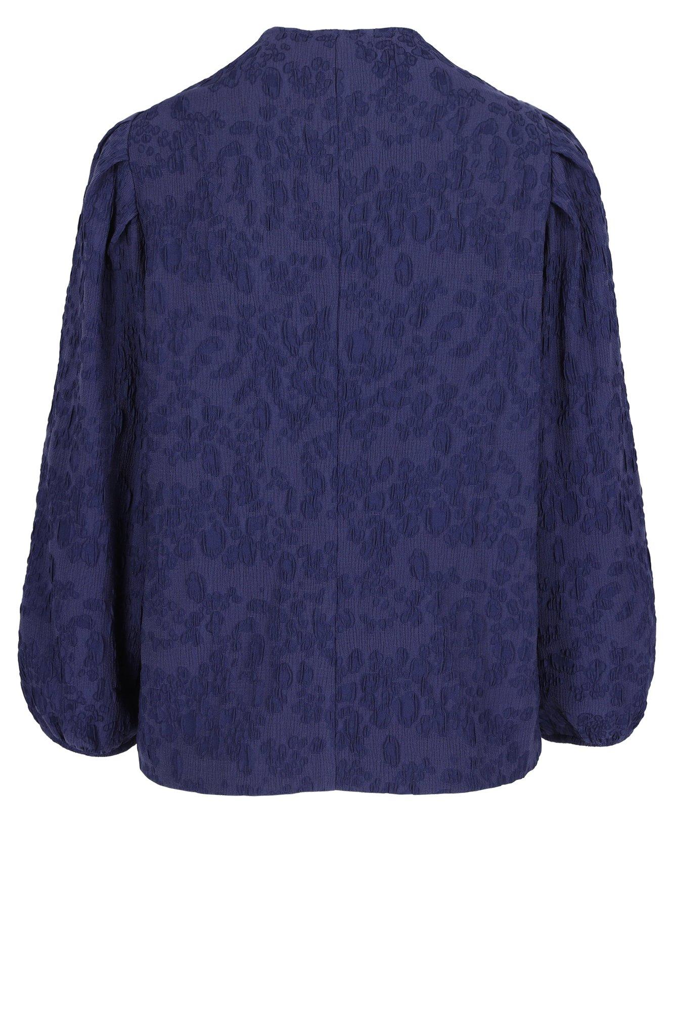 Chemises - Blouse en jacquard 3D manches bouffantes