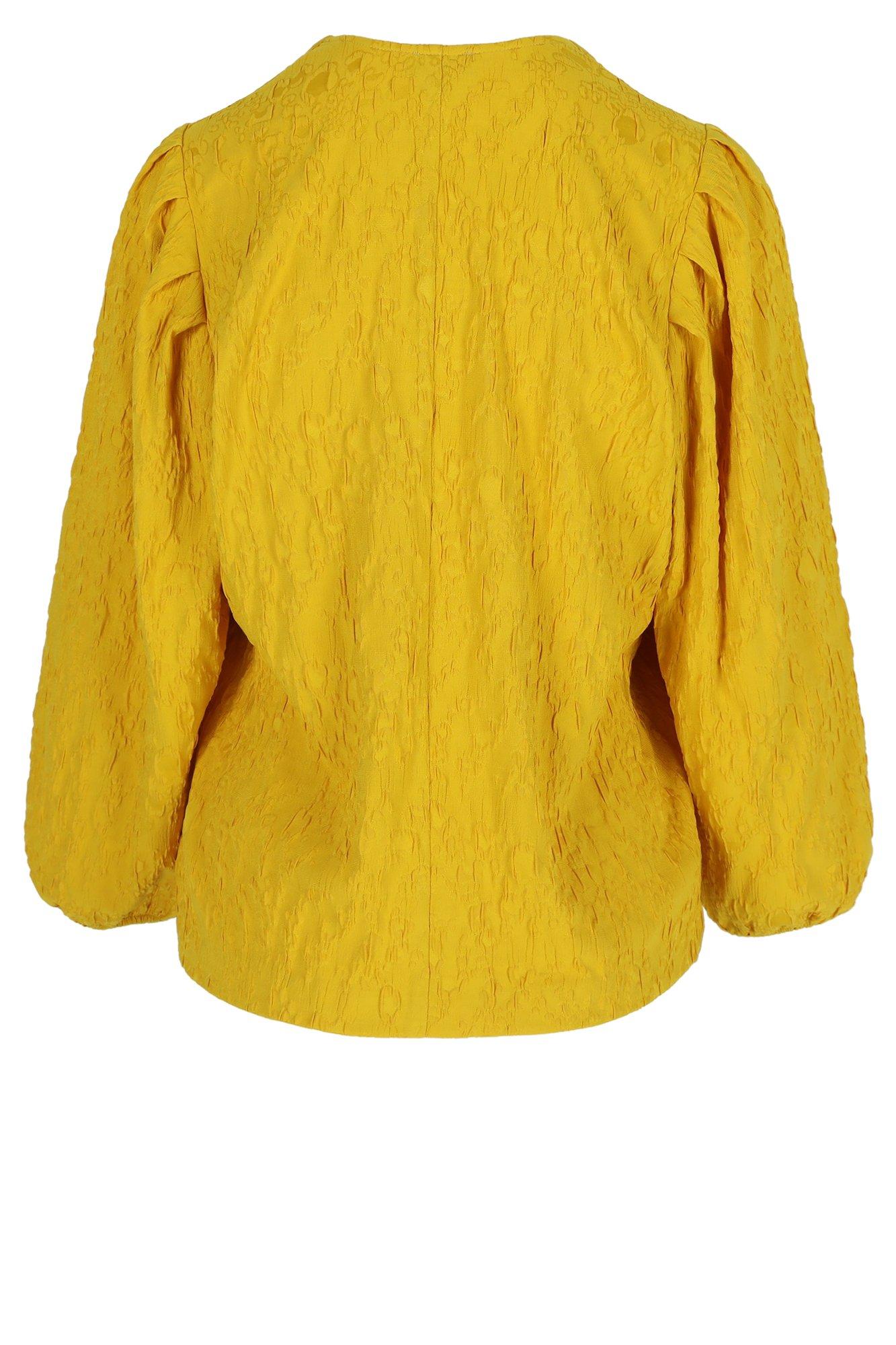 Chemises - Blouse en jacquard 3D manches bouffantes
