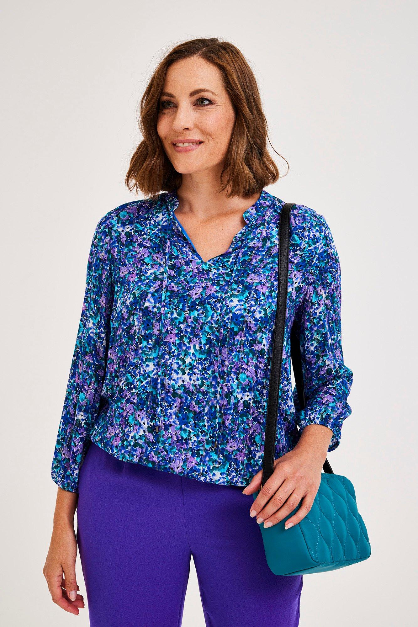 Blouse avec lurex sur élastique - null - may