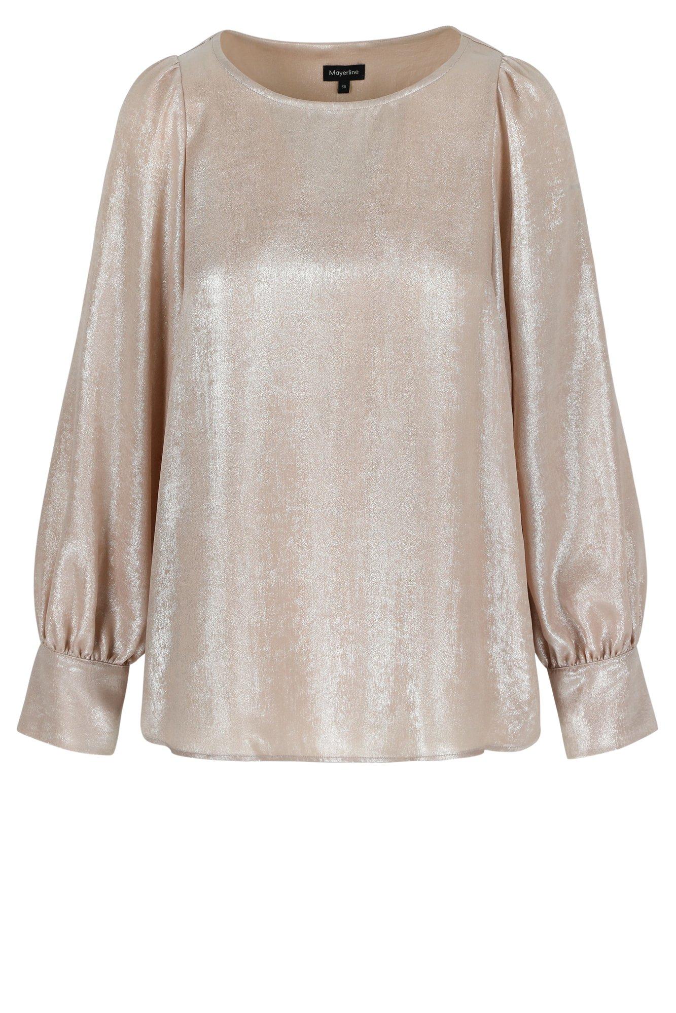 Chemises - Blouse en lamé col bateau