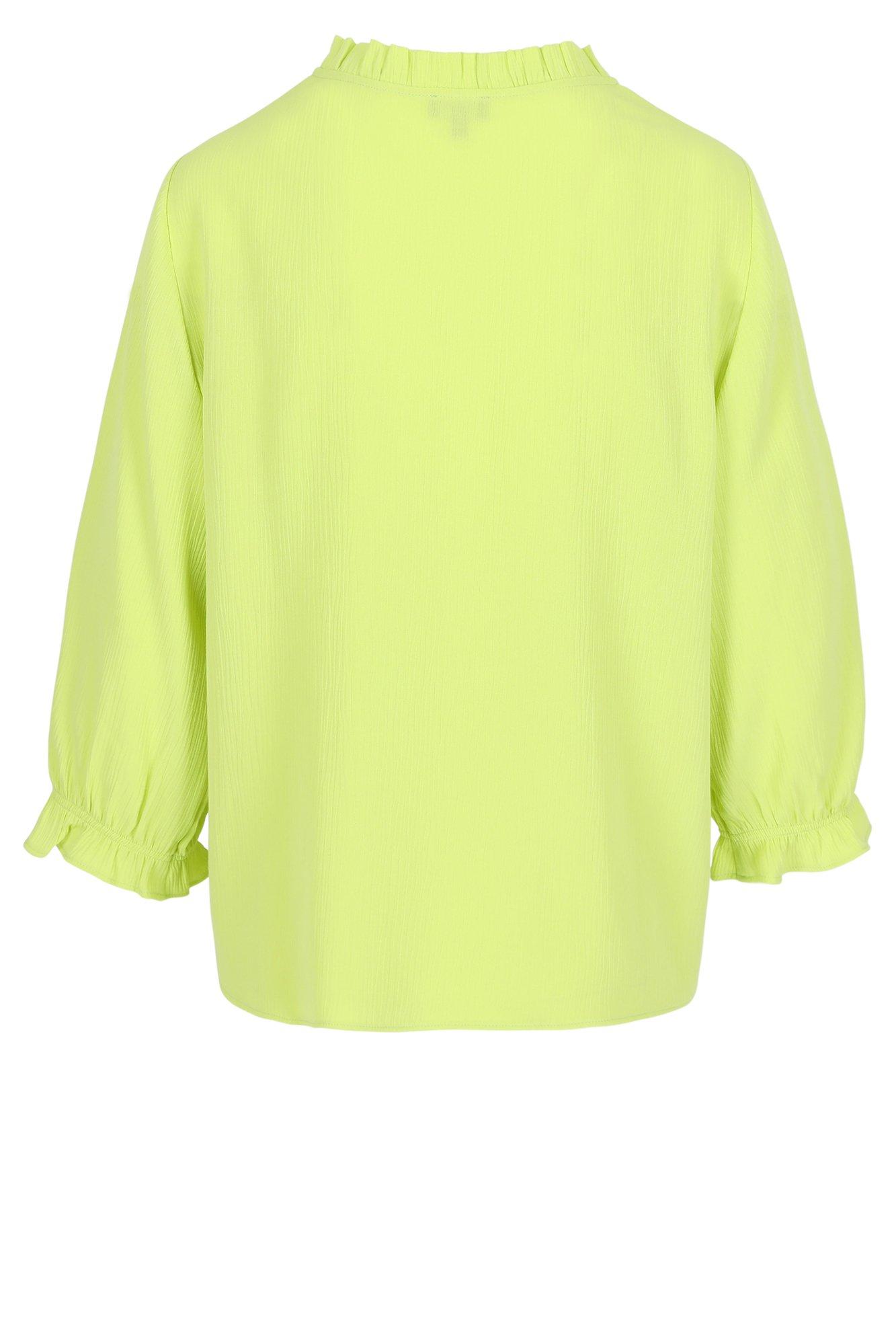 Hemden - Loose fit blouse met fronskraag