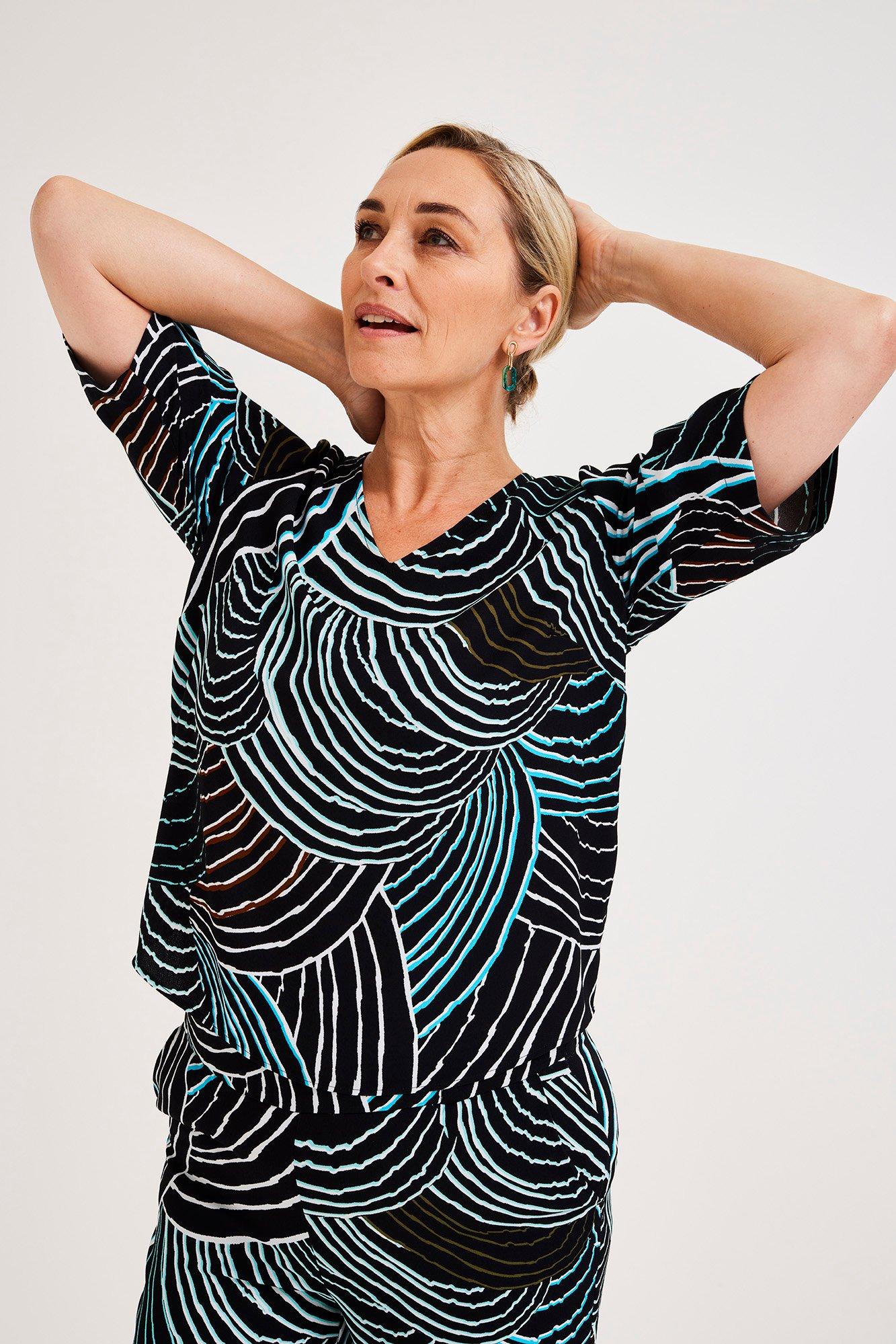 Blouse imprimée coupe ample - null - may
