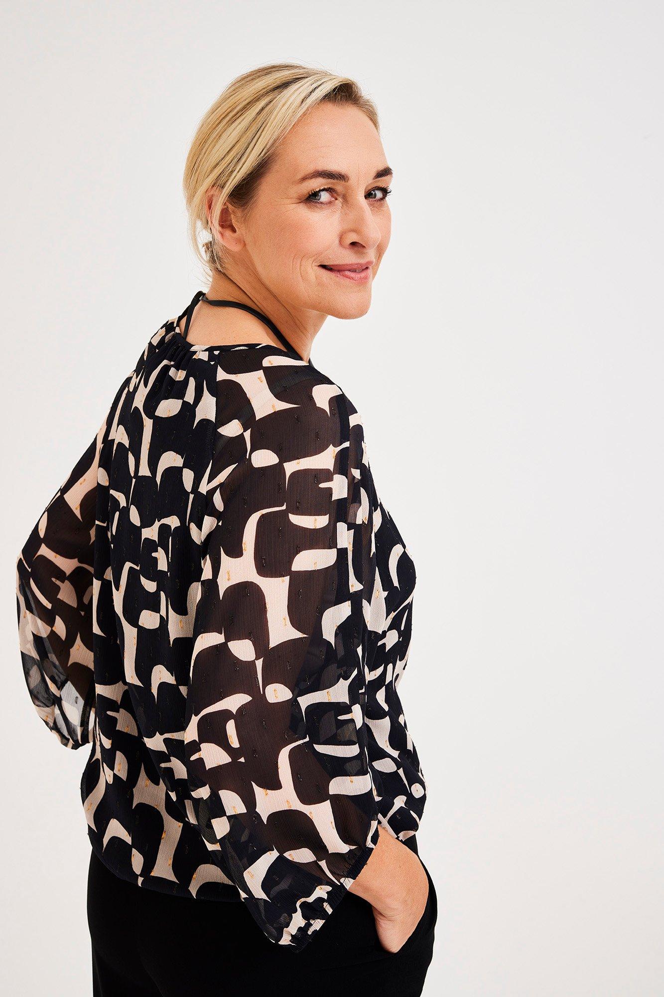 Blouse en voile avec lurex - null - may