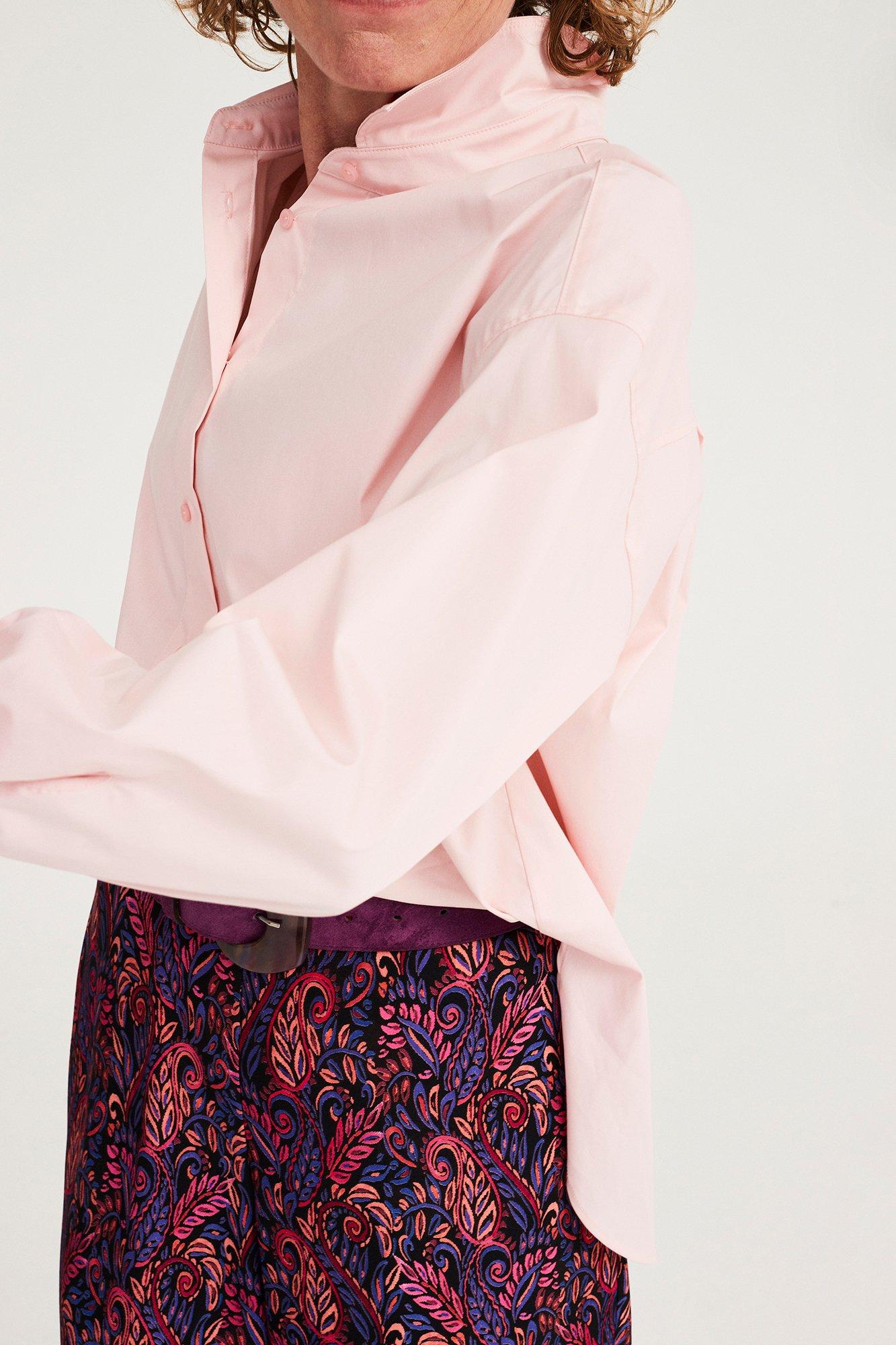 Chemises - Chemisier long en popeline stretch