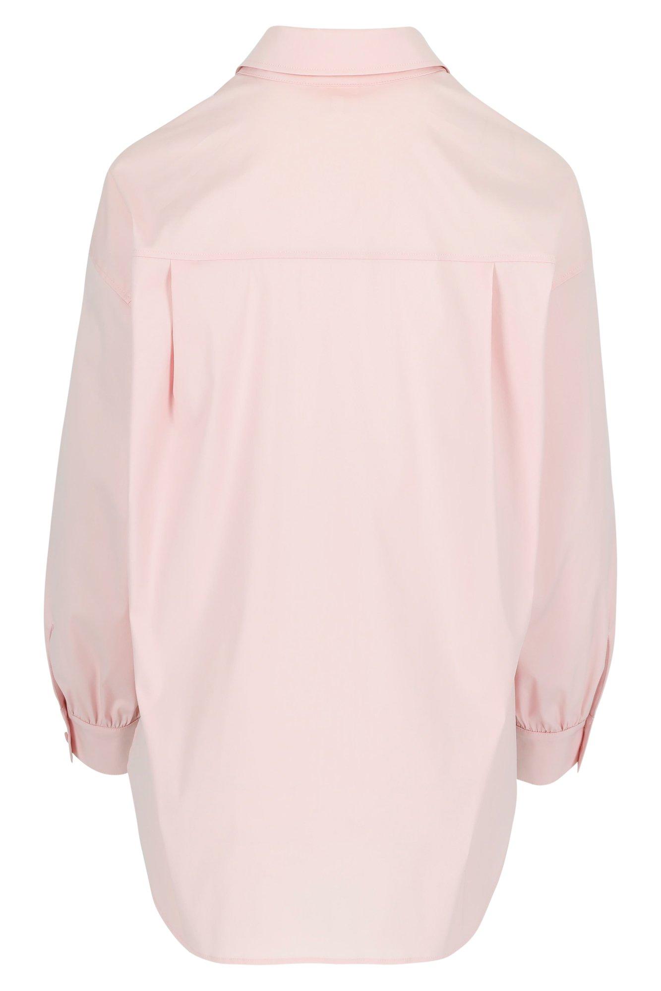 Chemises - Chemisier long en popeline stretch