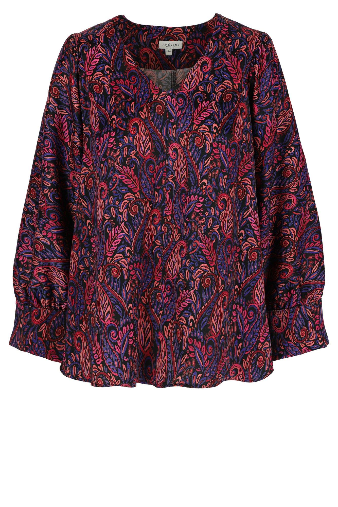 Blouse imprimée à manches chauve-souris - null - ame
