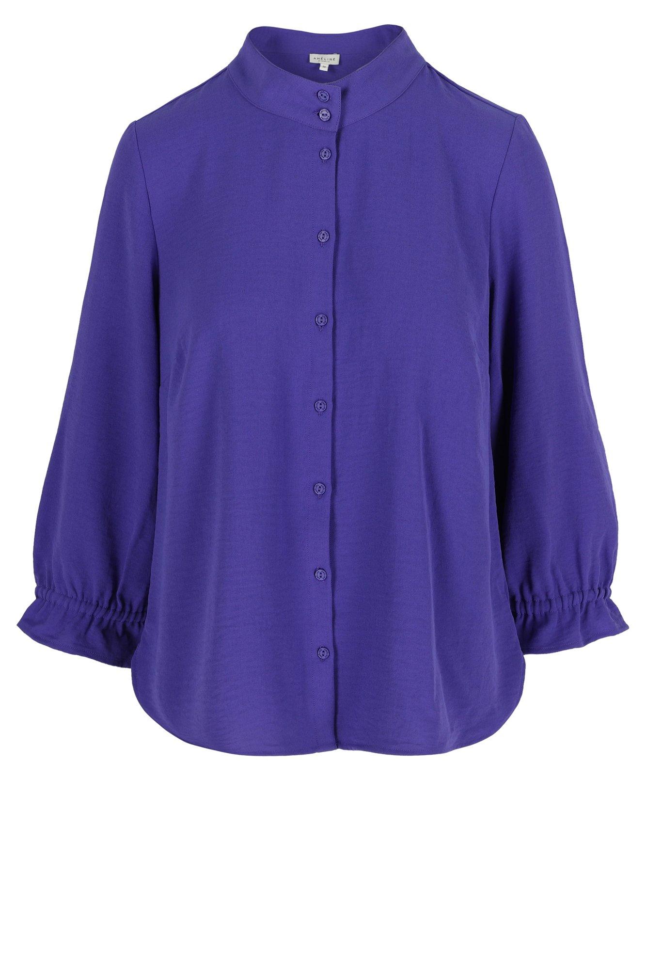 Hemdblouse met mouwvolants - null - ame