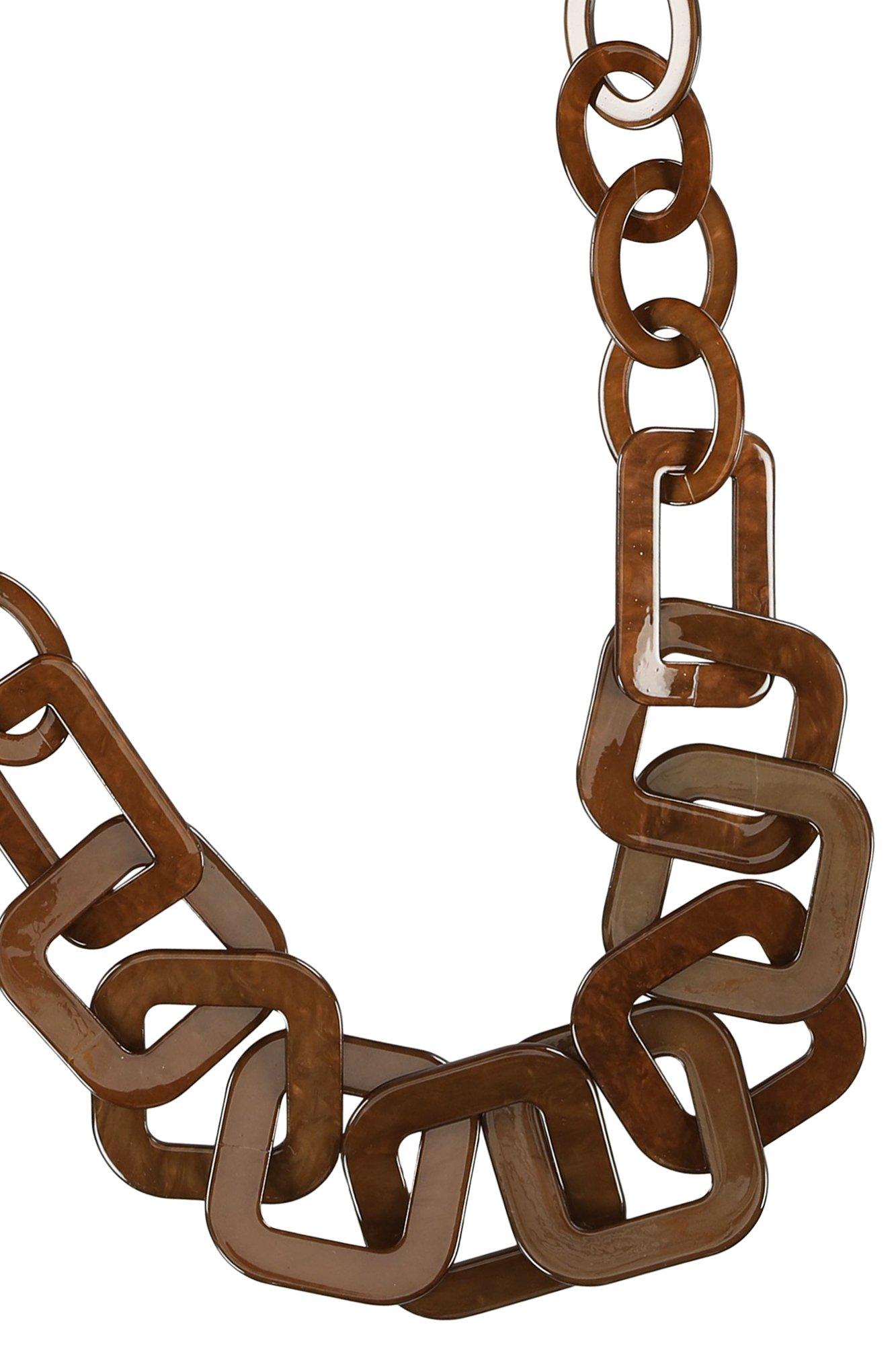 Babyspulletjes - Ketting met vierkante fantasieschakels