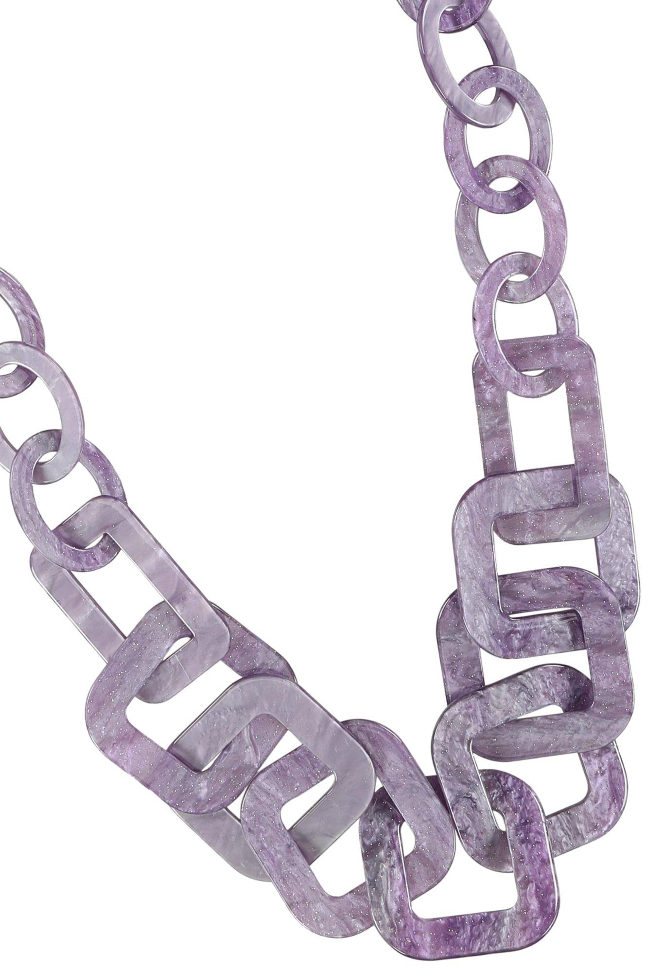 Babyspulletjes - Ketting met vierkante fantasieschakels