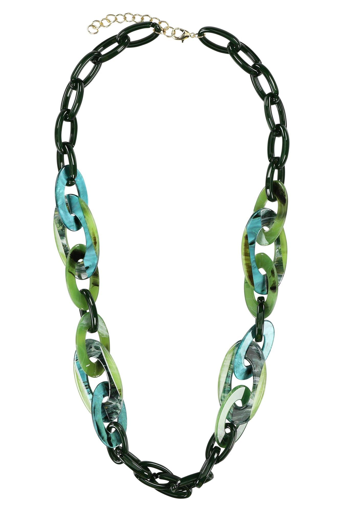 Accessoires pour bébés - Collier avec maillons fantaisie marbrés