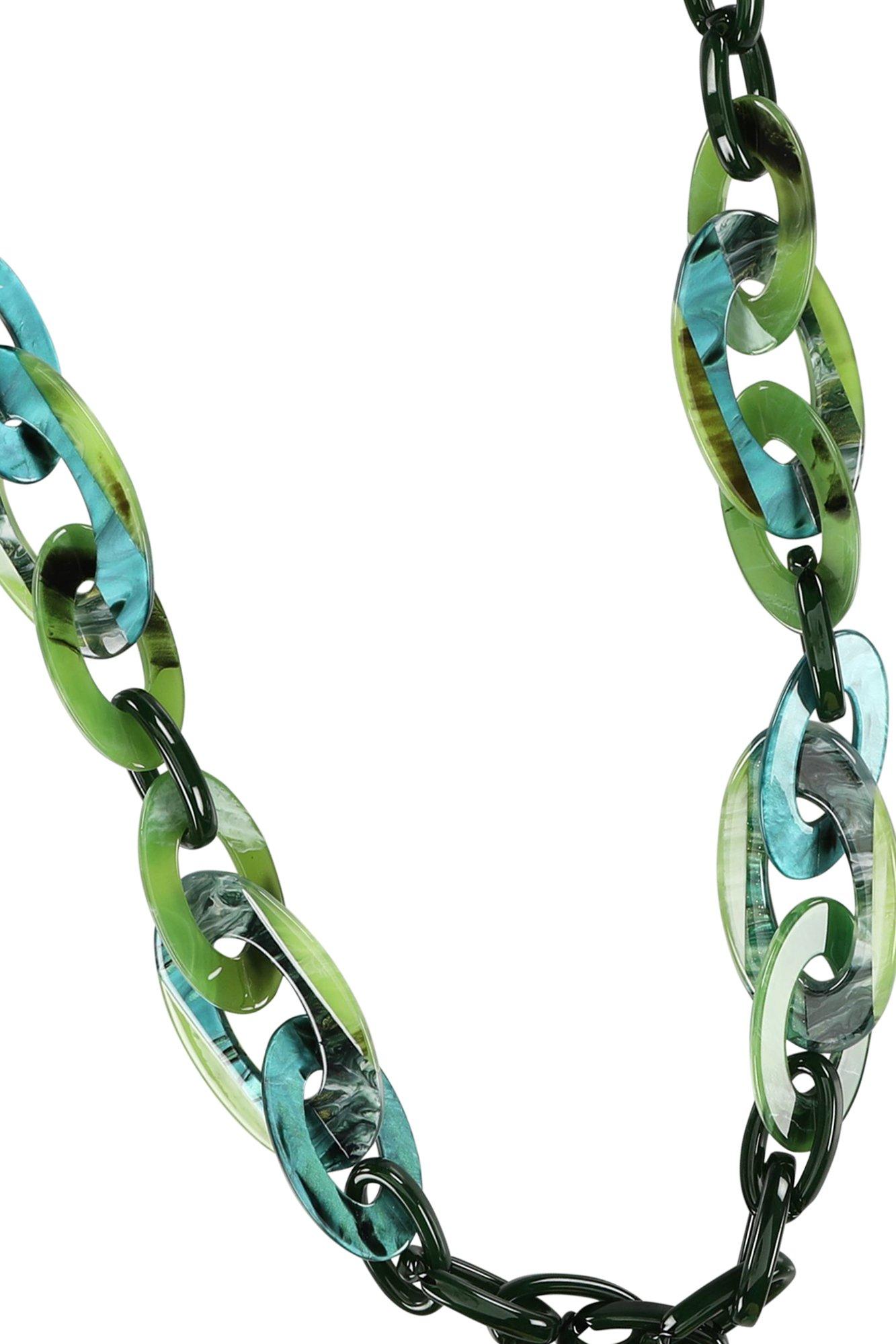 Accessoires pour bébés - Collier avec maillons fantaisie marbrés