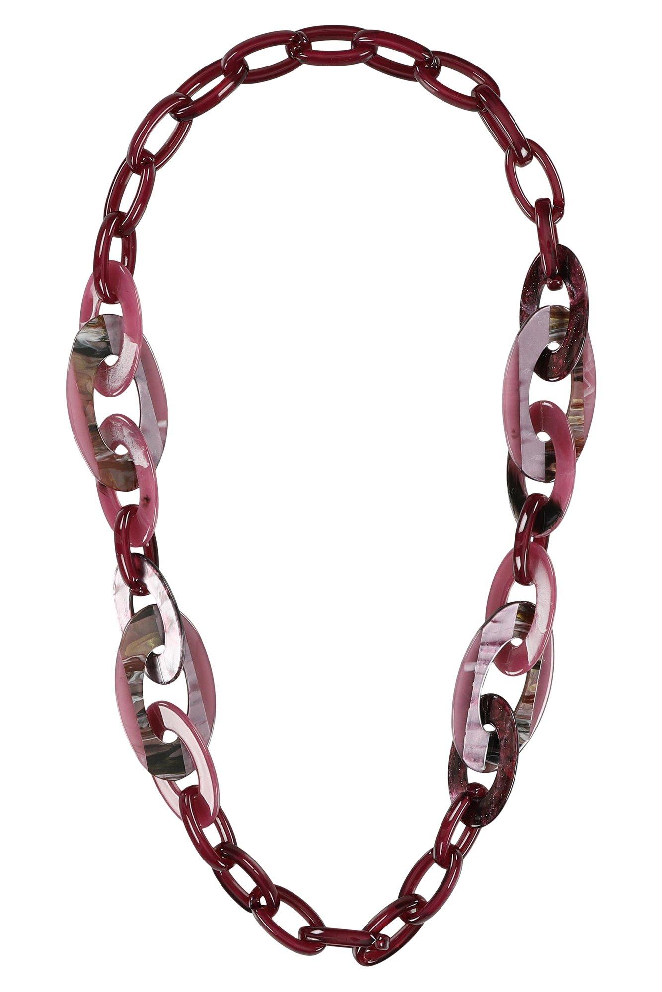 Collier avec maillons fantaisie marbrés - null - may