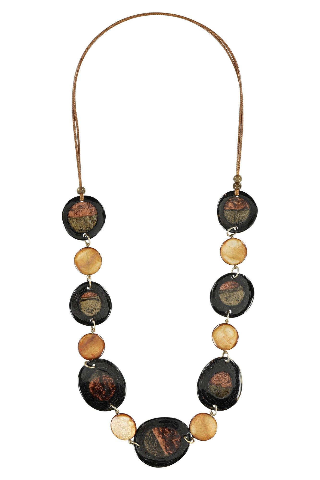 Ketting met gepolijste stenen - null - may