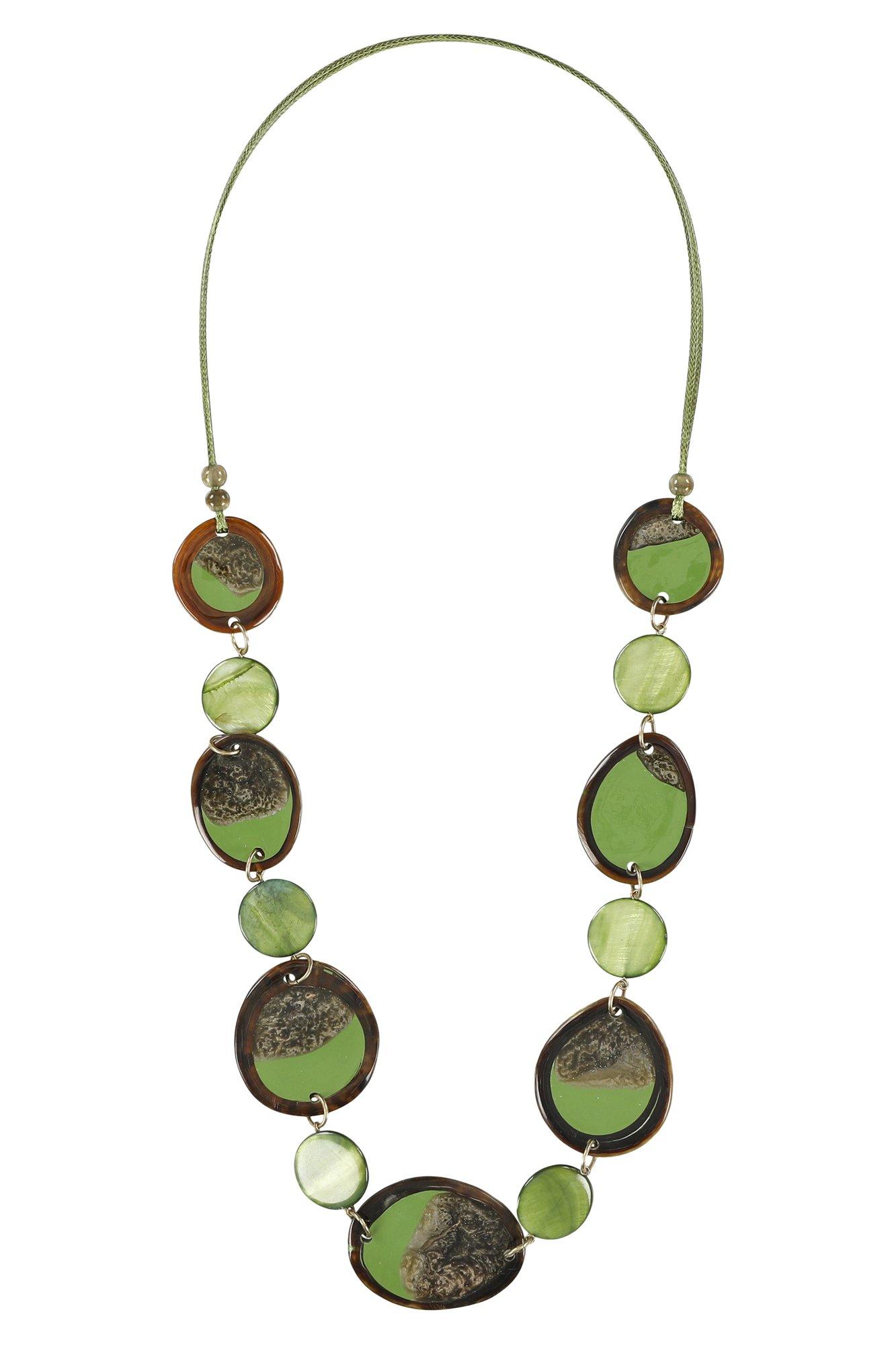 Ketting met gepolijste stenen - null - may