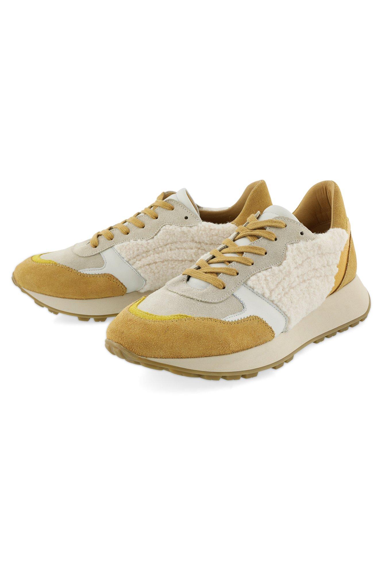 Baskets multicolores en cuir et nubuck - null - may