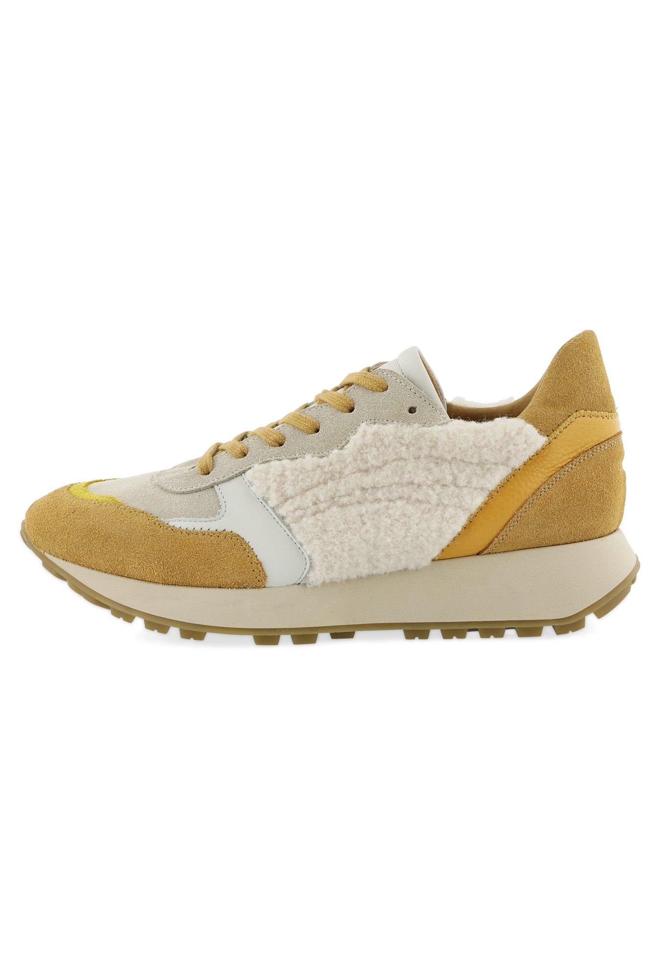 Chaussures - Baskets multicolores en cuir et nubuck