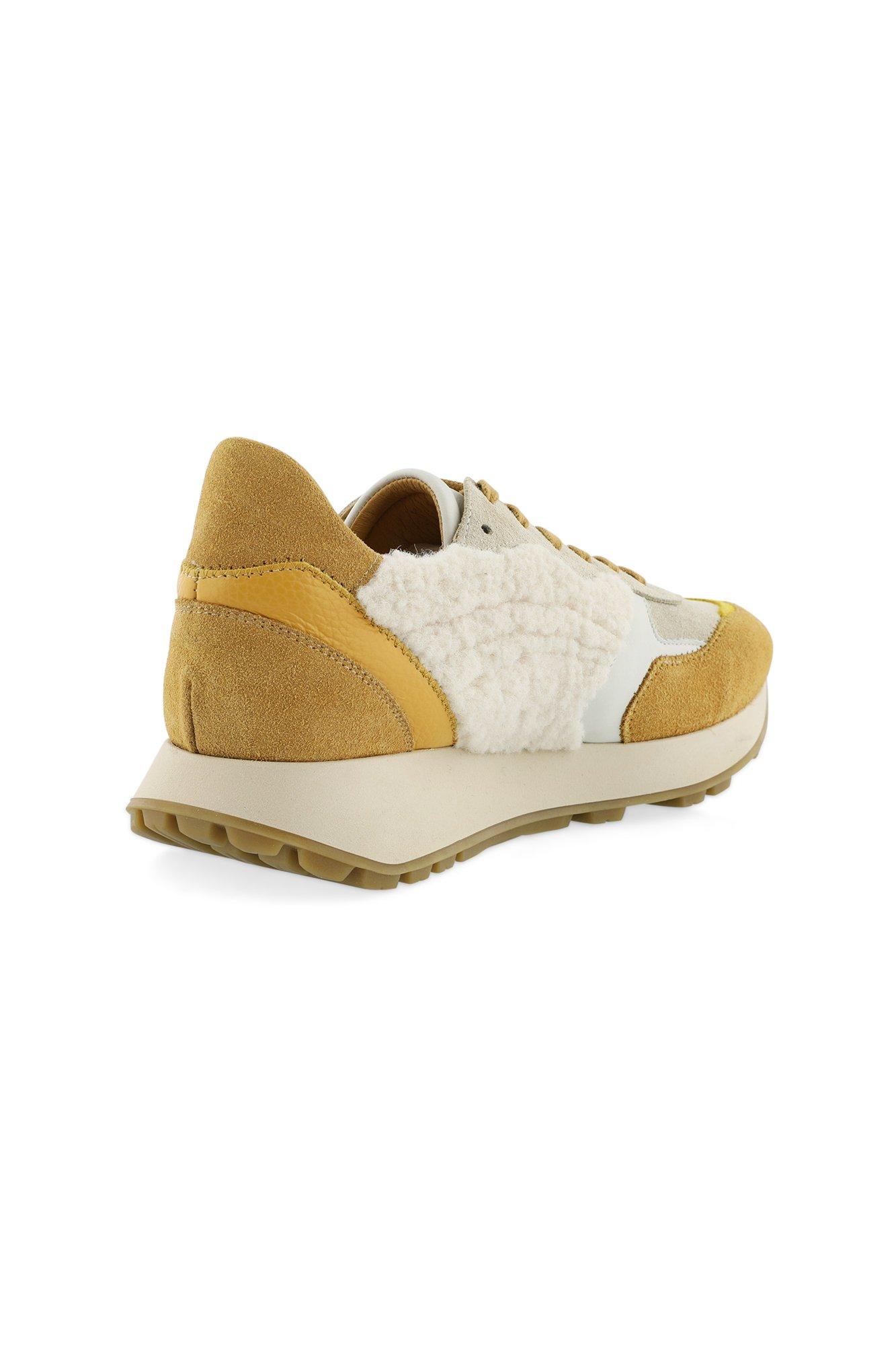 Chaussures - Baskets multicolores en cuir et nubuck
