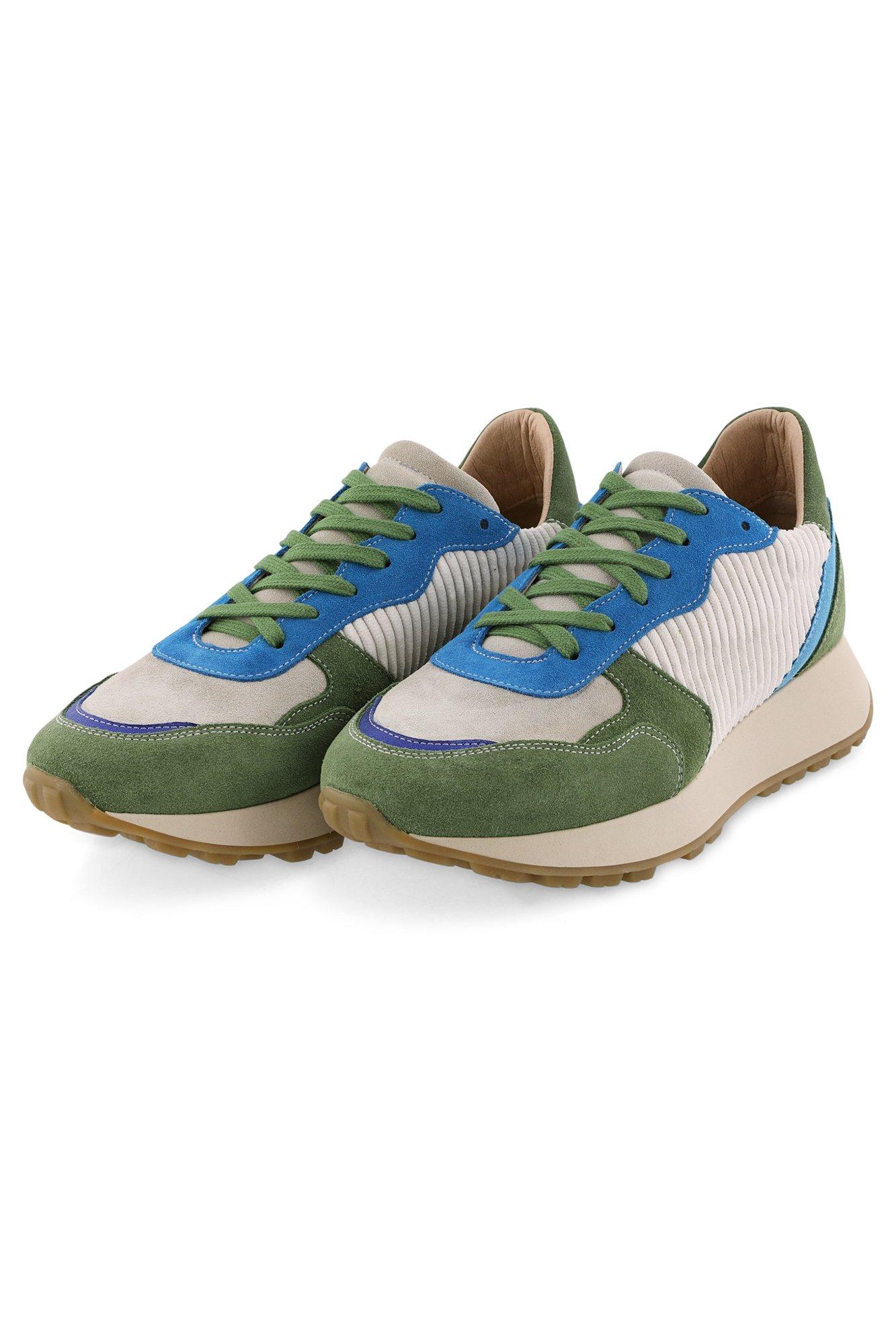 Baskets multicolores en cuir et nubuck - null - may