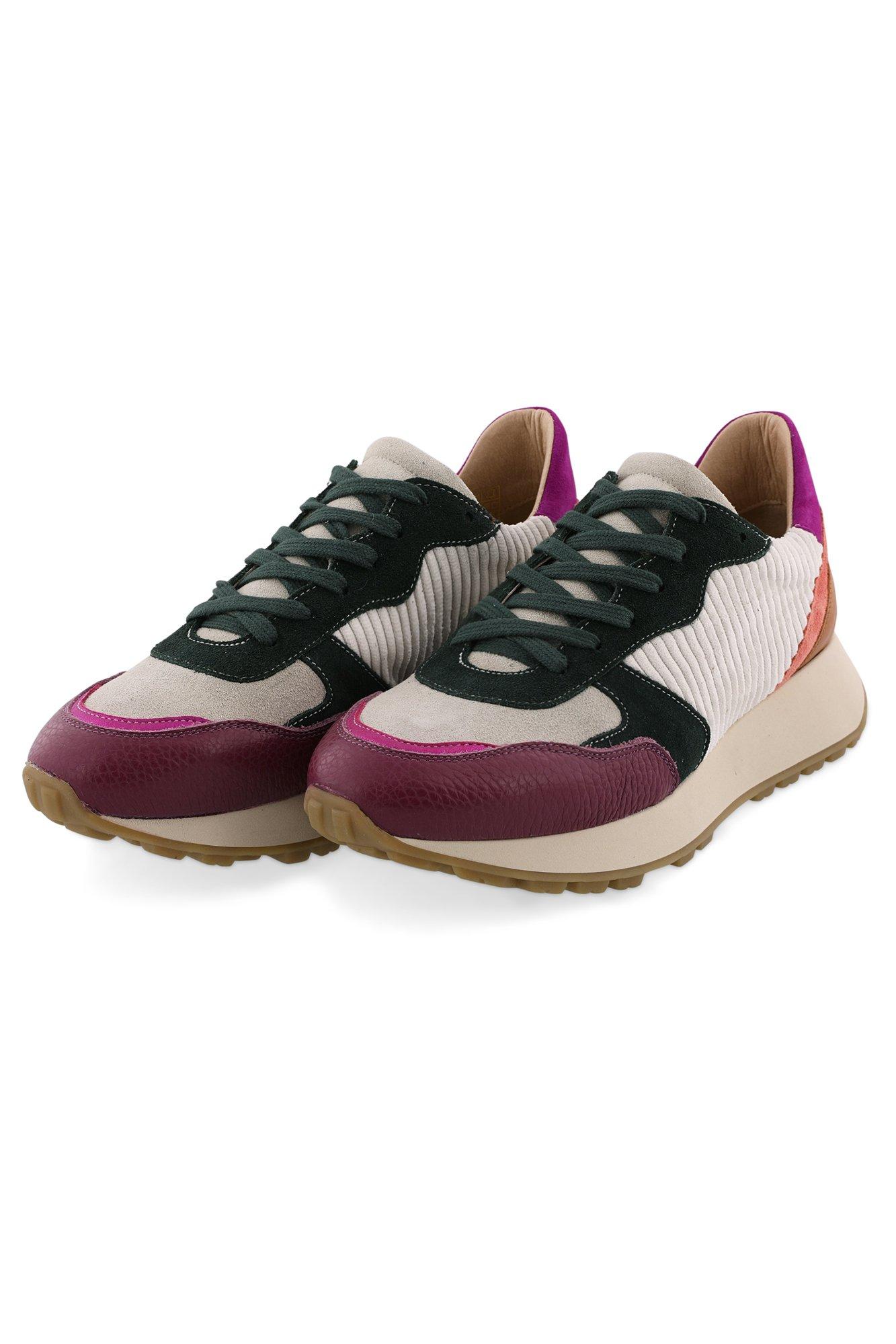 Baskets multicolores en cuir et nubuck - null - may