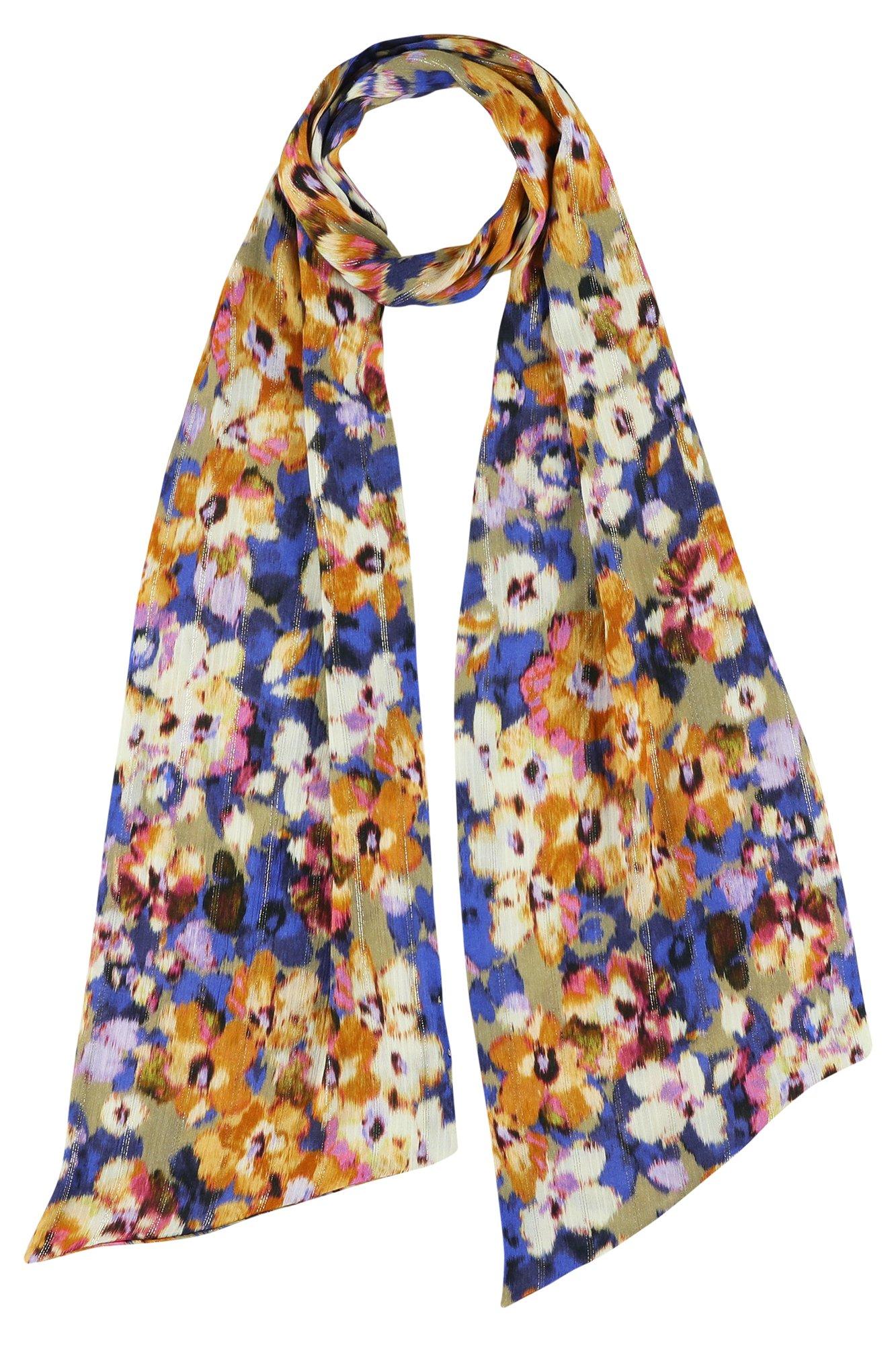 Dubbelzijdig sjaaltje met art deco print - null - may