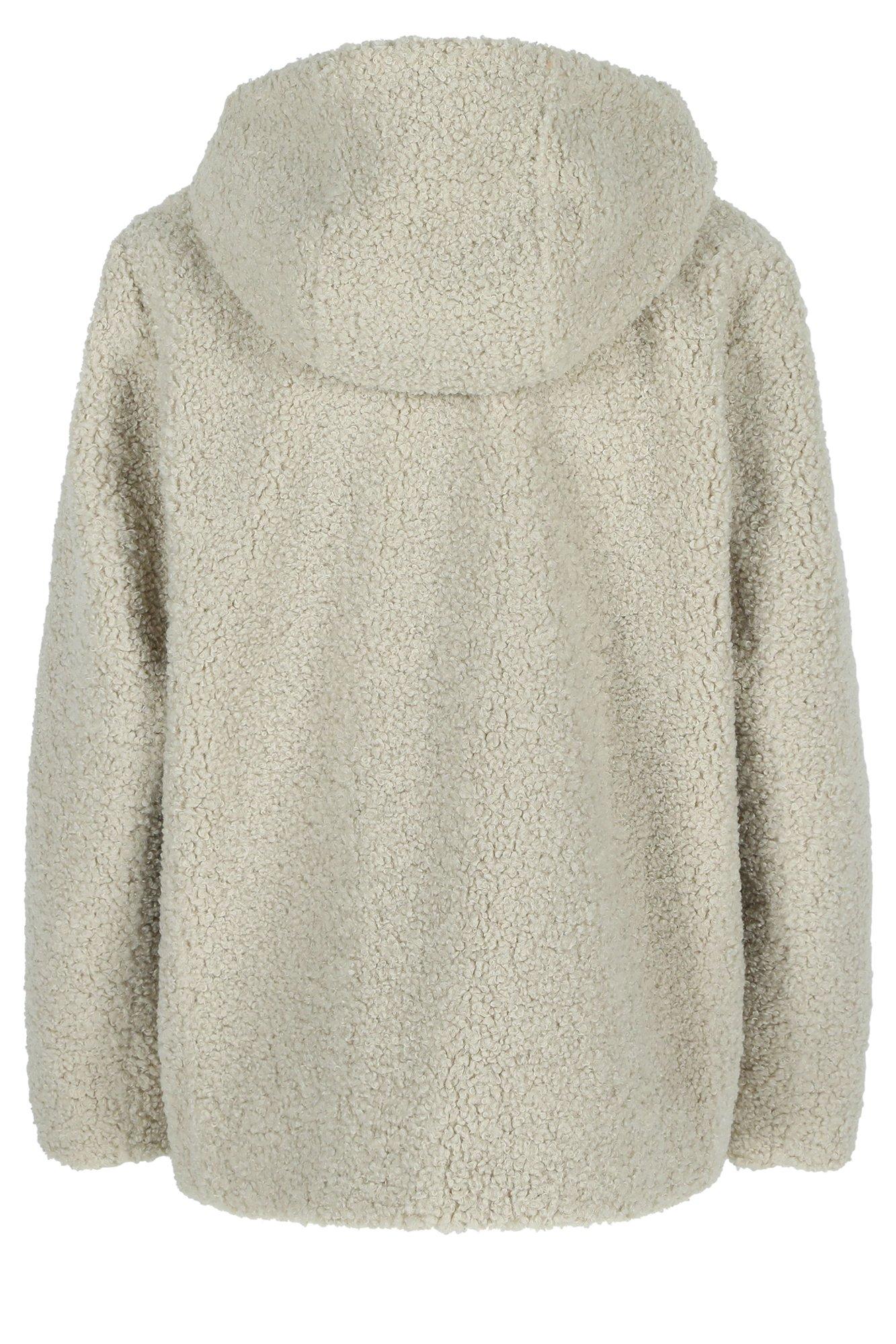 Manteaux - Veste teddy courte à capuche