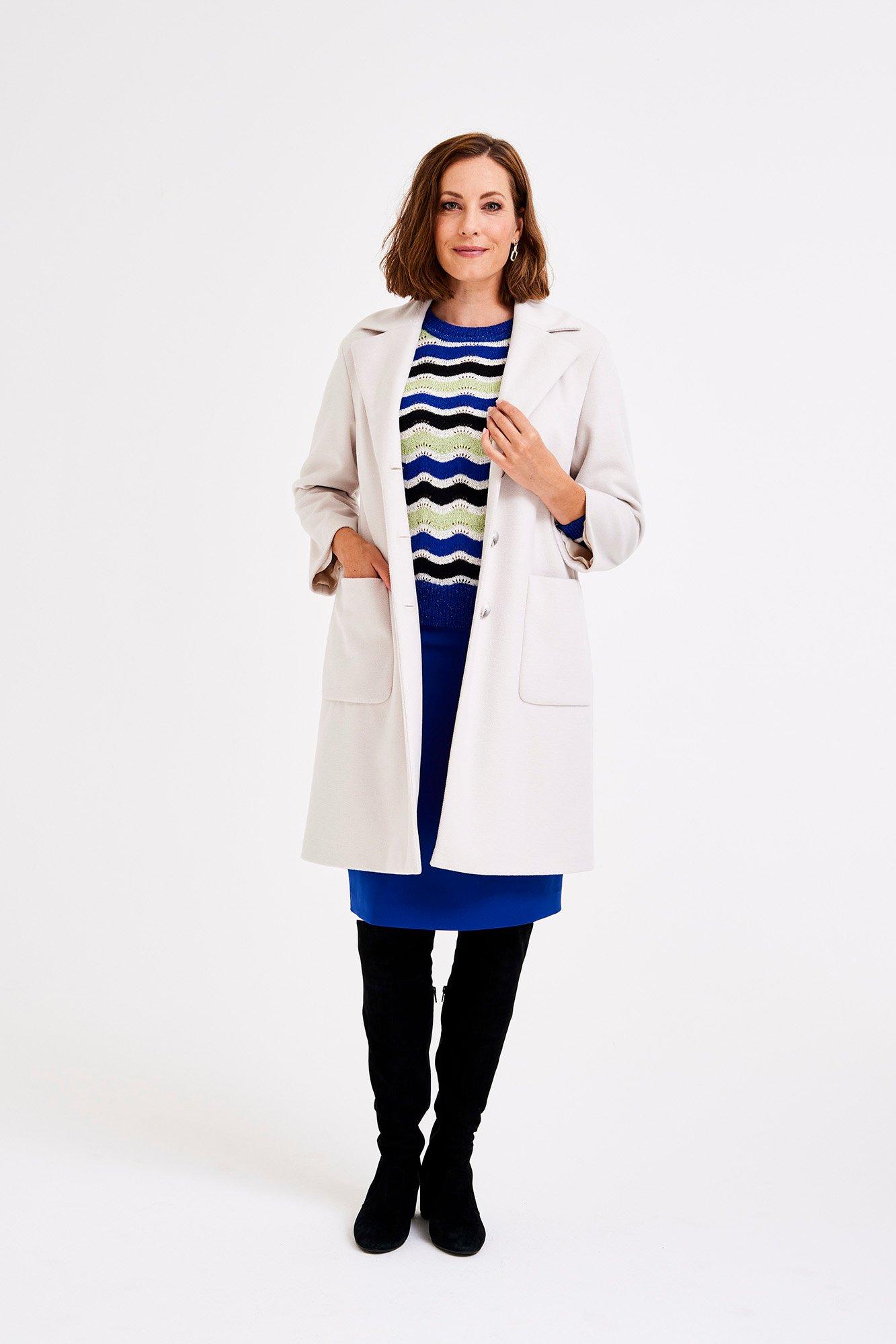 Manteau mi-long en twill - null - may