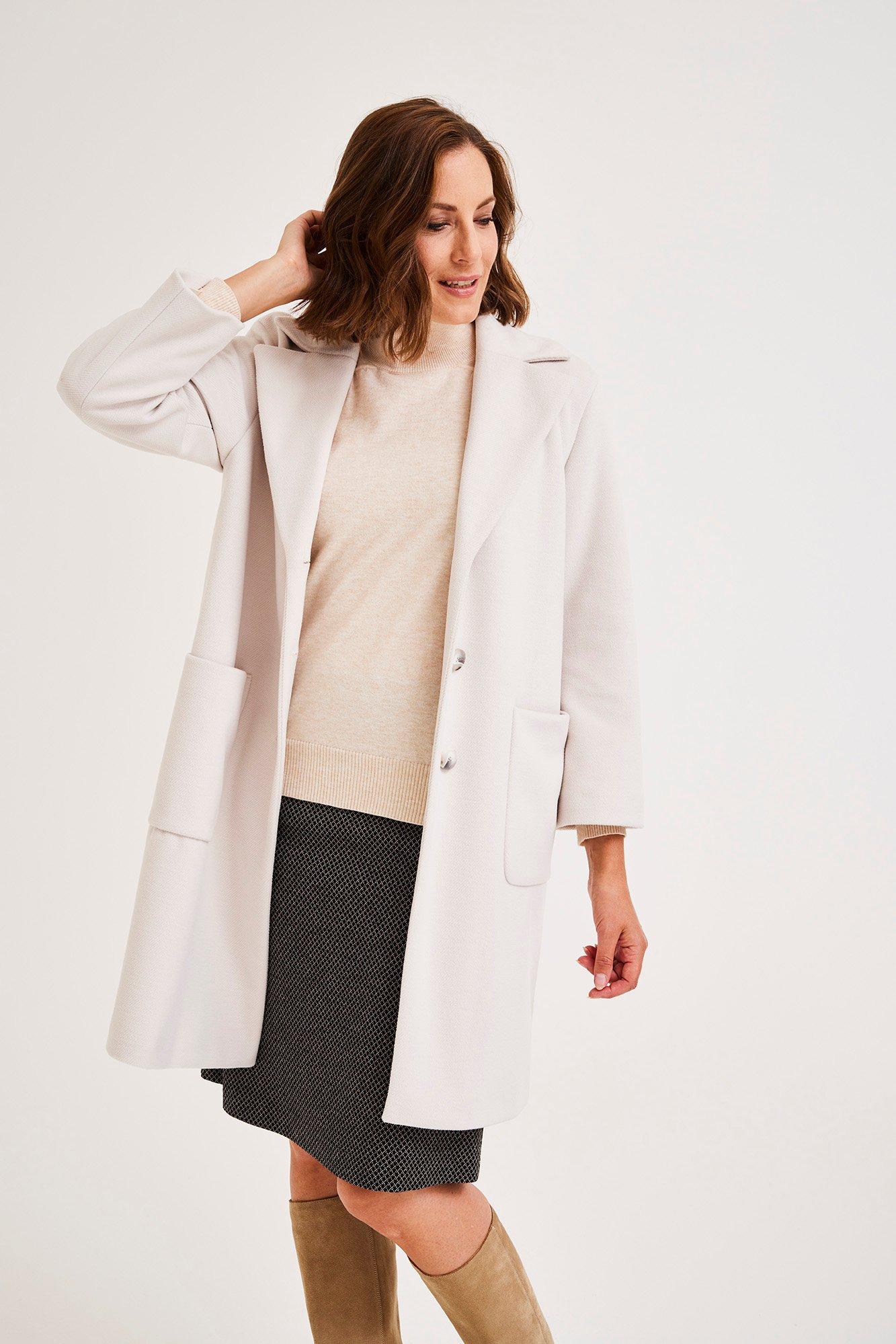 Jassen - Knielange mantel in twill