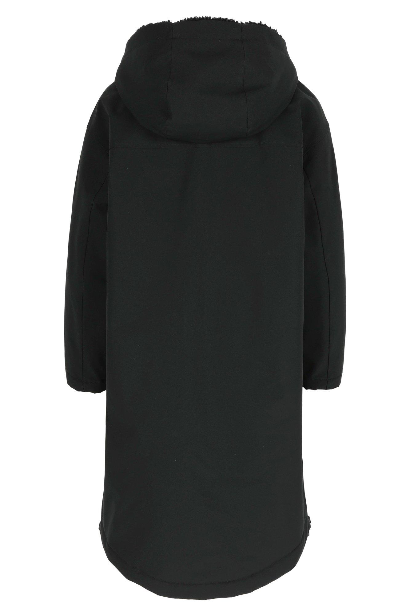 Parka's - Lange doorstikte vest met teddydetails