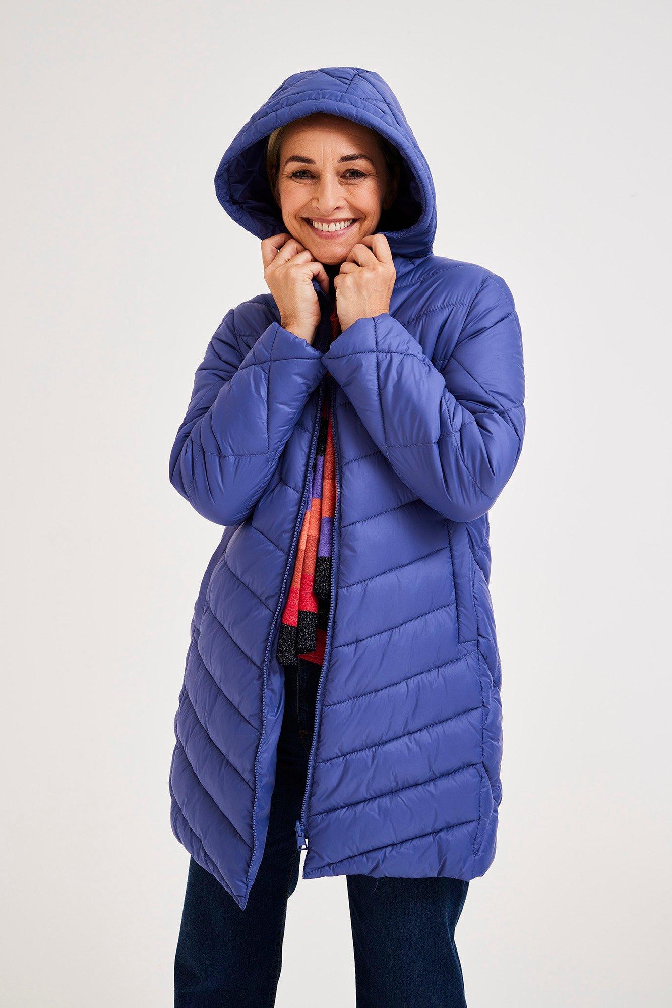 Parka long matelassé à capuche - null - may