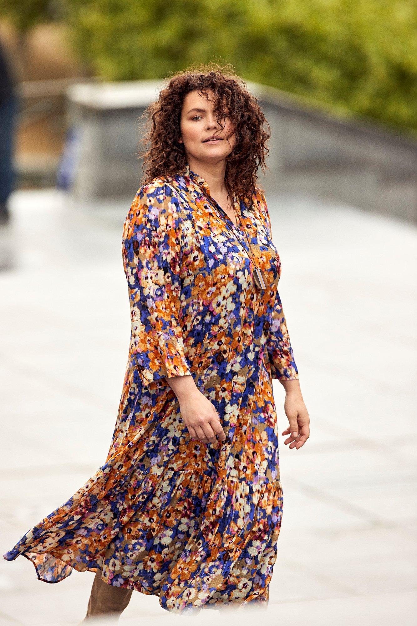 Robe à volant en voile avec lurex - null - may
