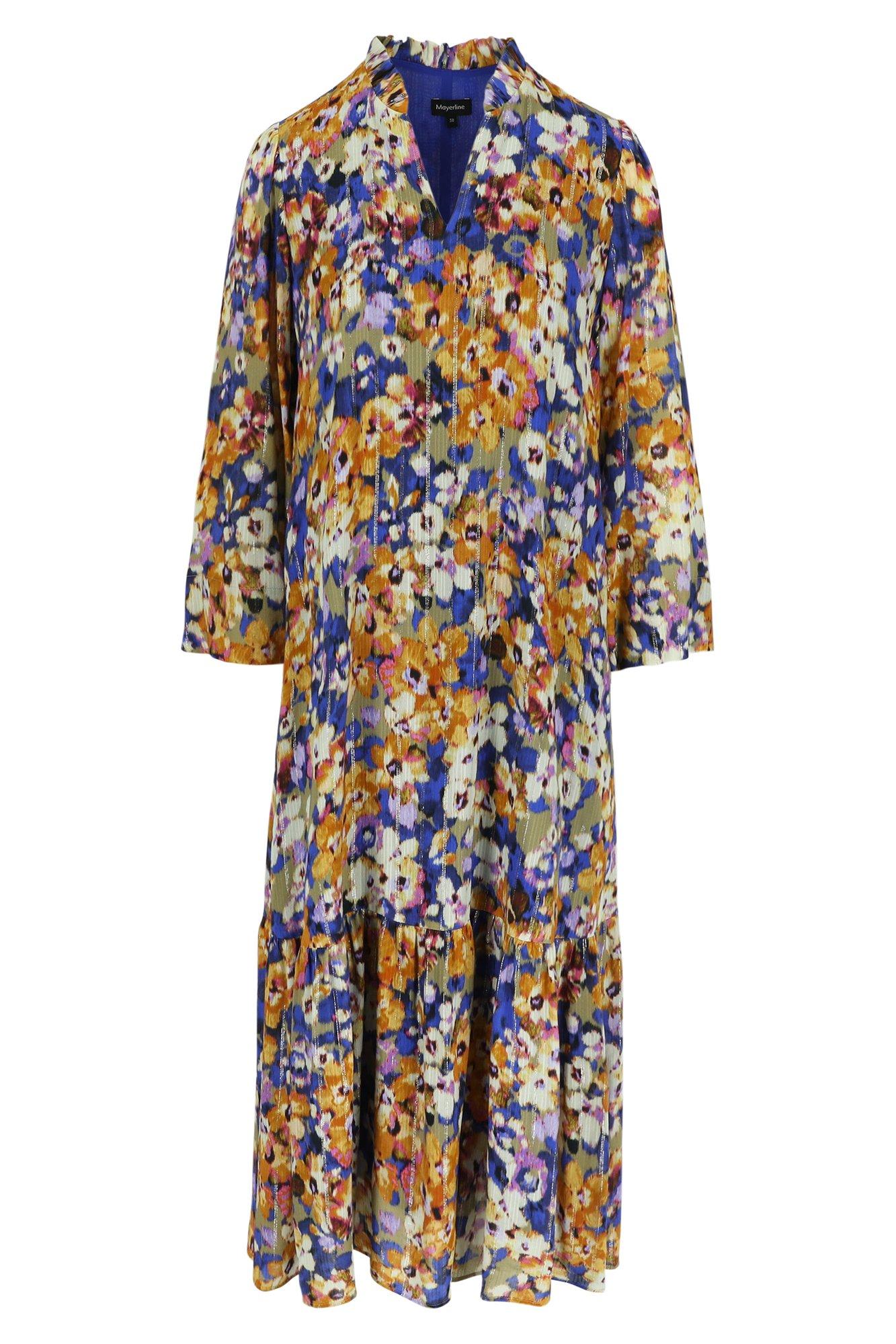 Robes - Robe à volant en voile avec lurex