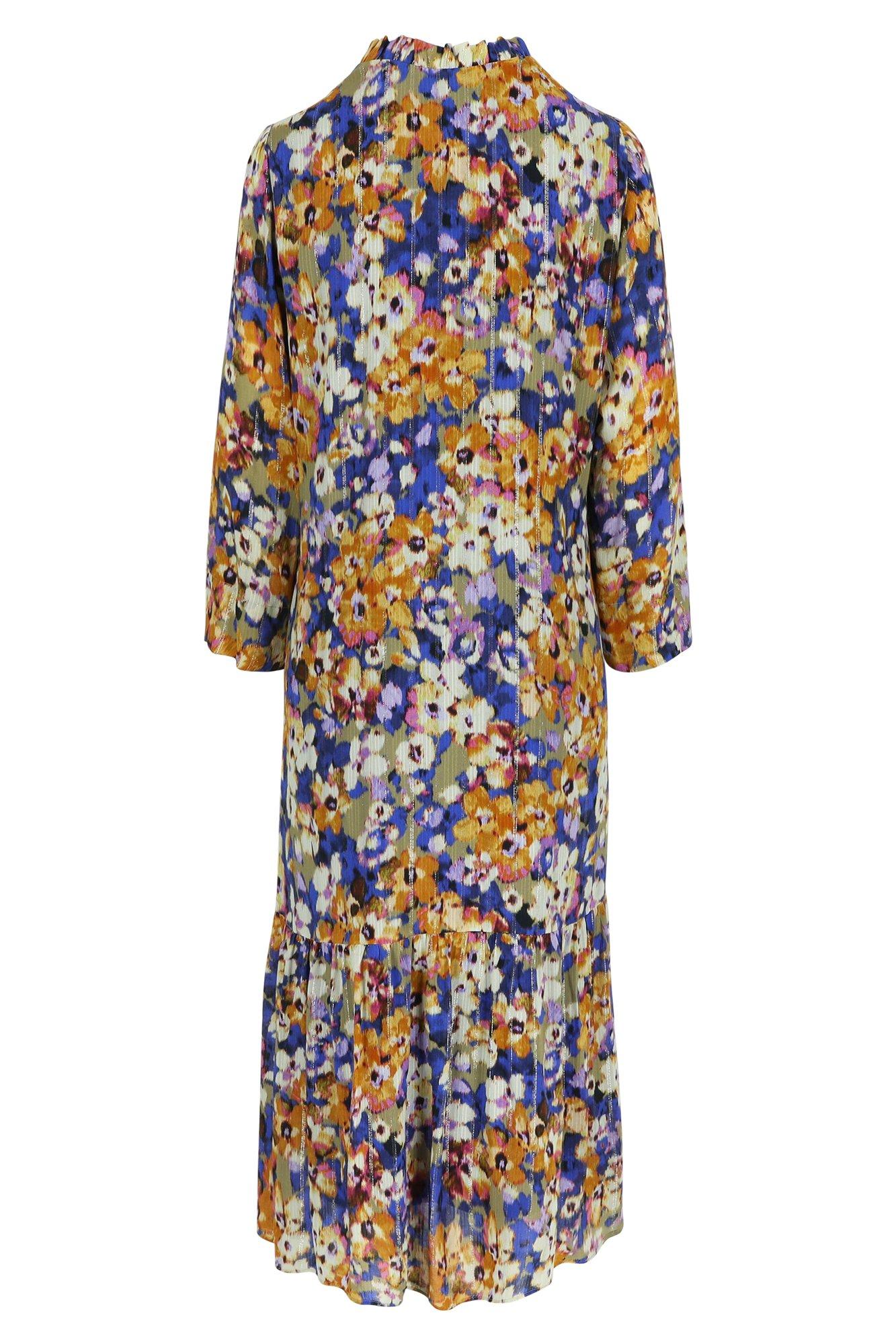 Robes - Robe à volant en voile avec lurex