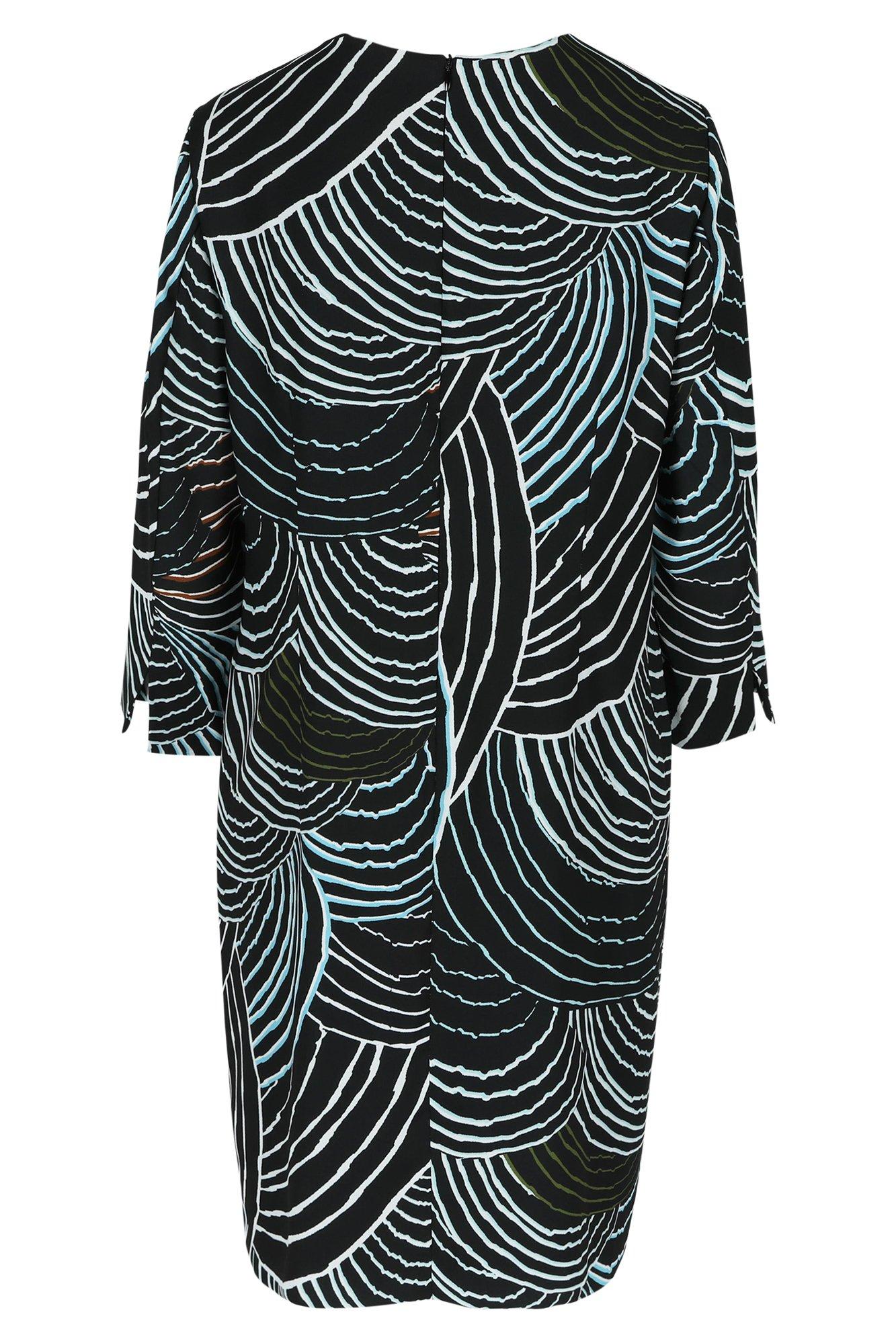 Robes - Robe droite imprimée en crêpe