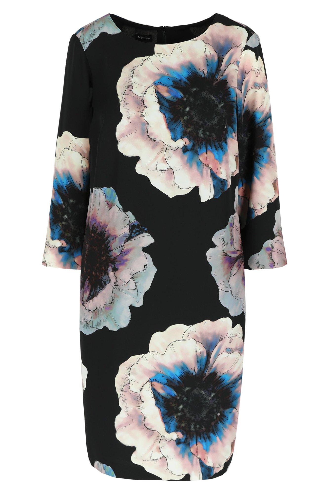Robes - Robe imprimée droite en satin